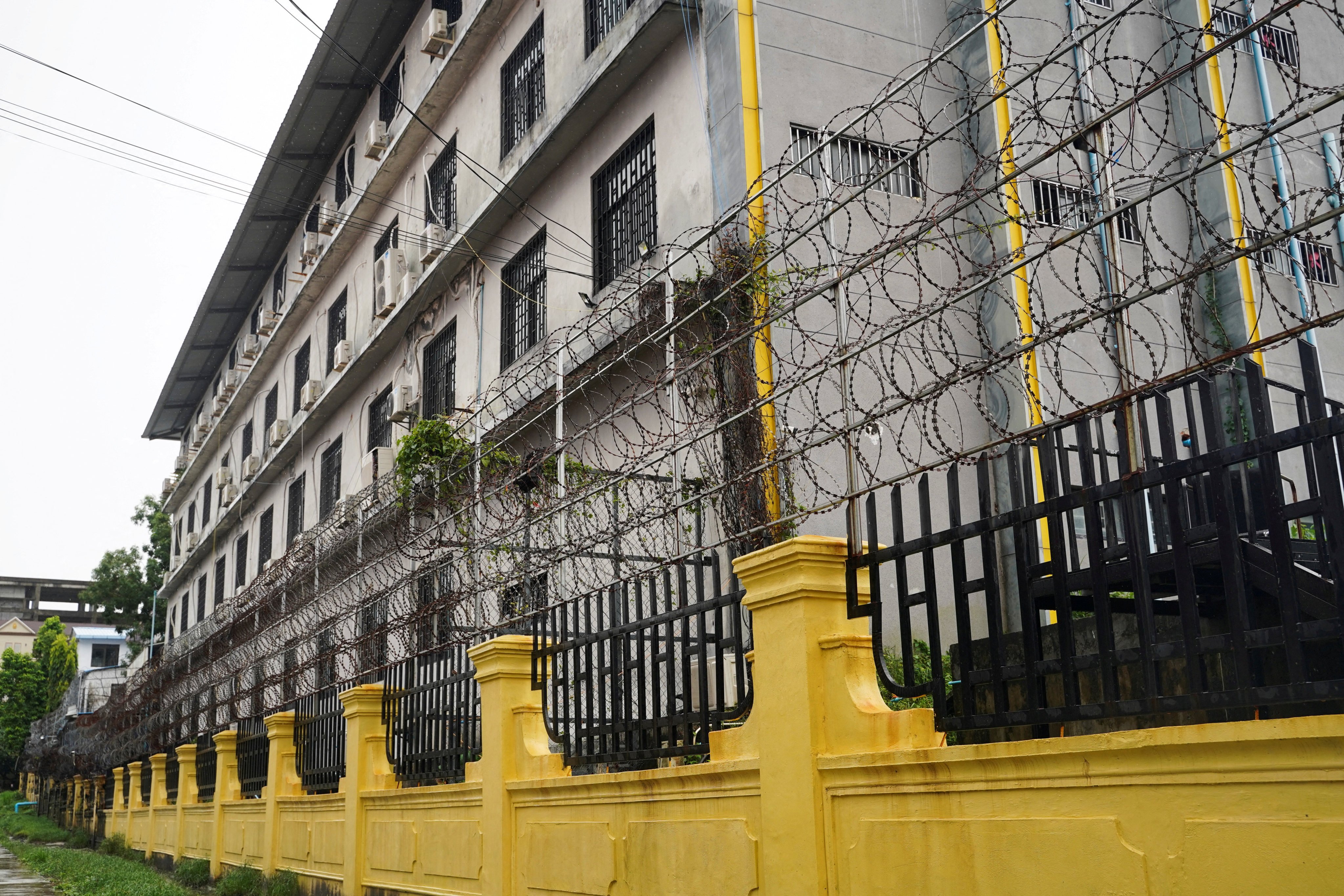 A suspected scam compound in Sihanoukville, Cambodia. Photo: Reuters