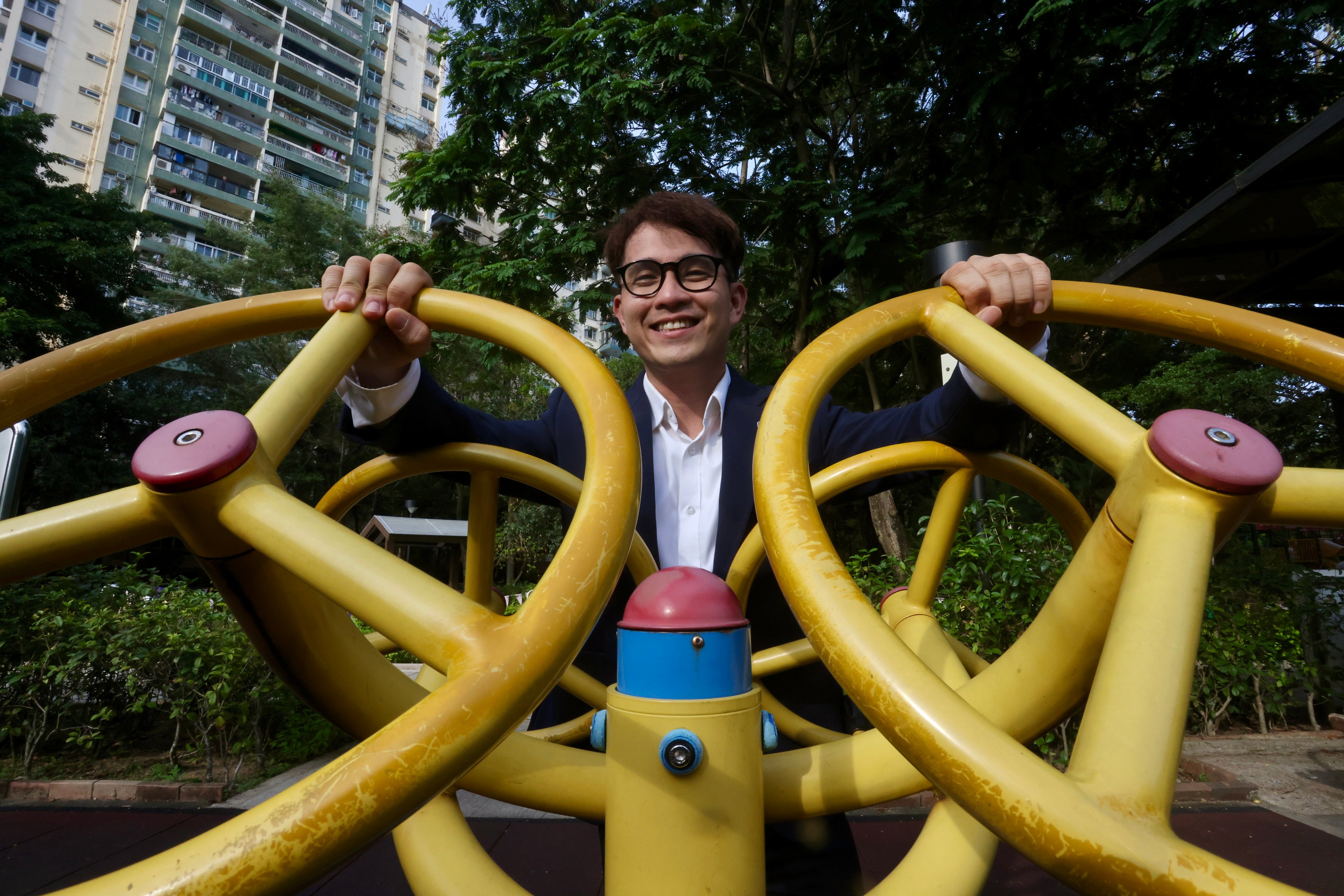 Hong Kong-based ageing expert Jed Ray Gengoba Montayre in Lai Chi Kok Park. Photo: Jonathan Wong