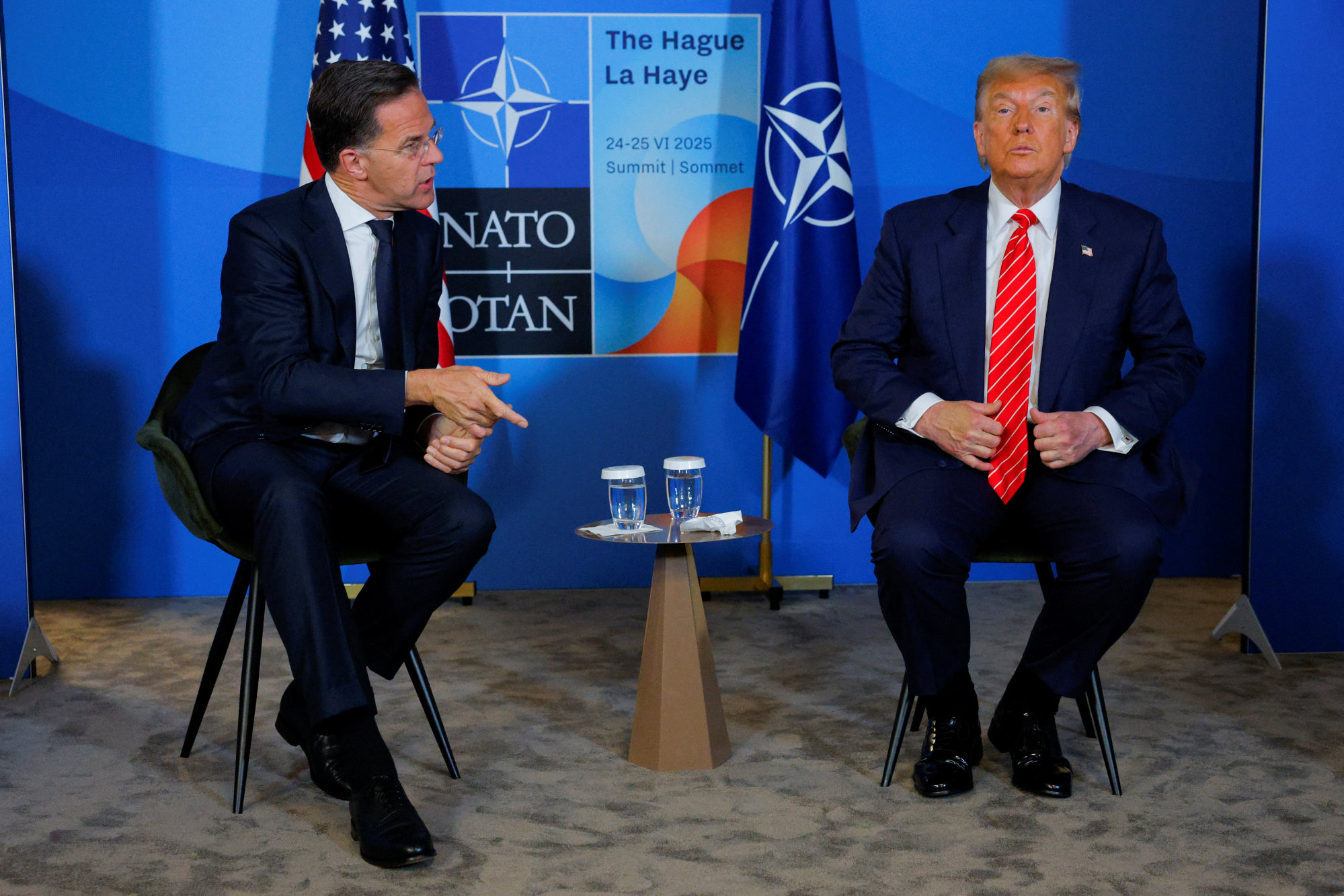 Nato Secretary General Mark Rutte and US President Donald Trump. Photo: Reuters