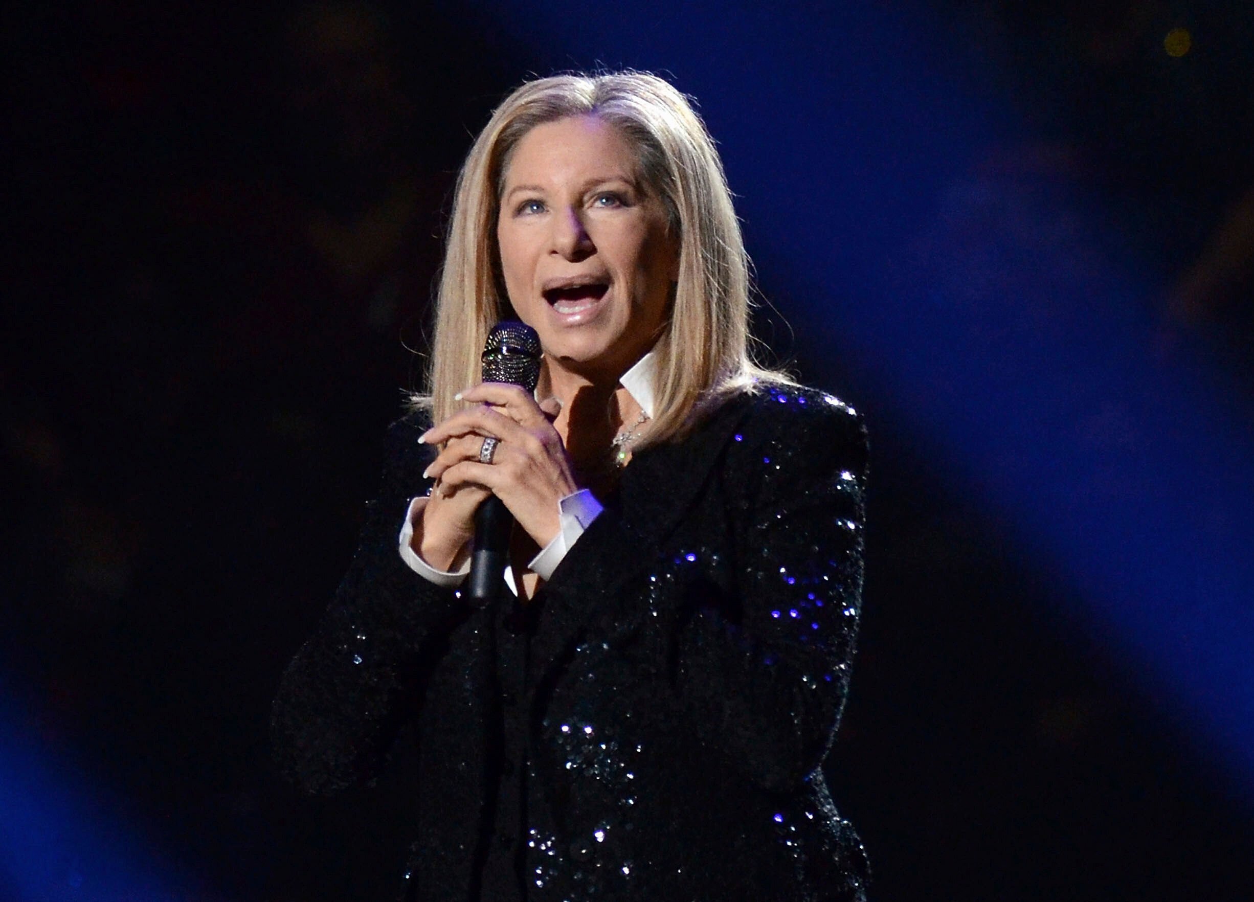 Barbra Streisand performs in New York on October 11, 2012. The US singer has released a new album of duets with stars from Bob Dylan to Paul McCartney and Laufey. Photo: AP