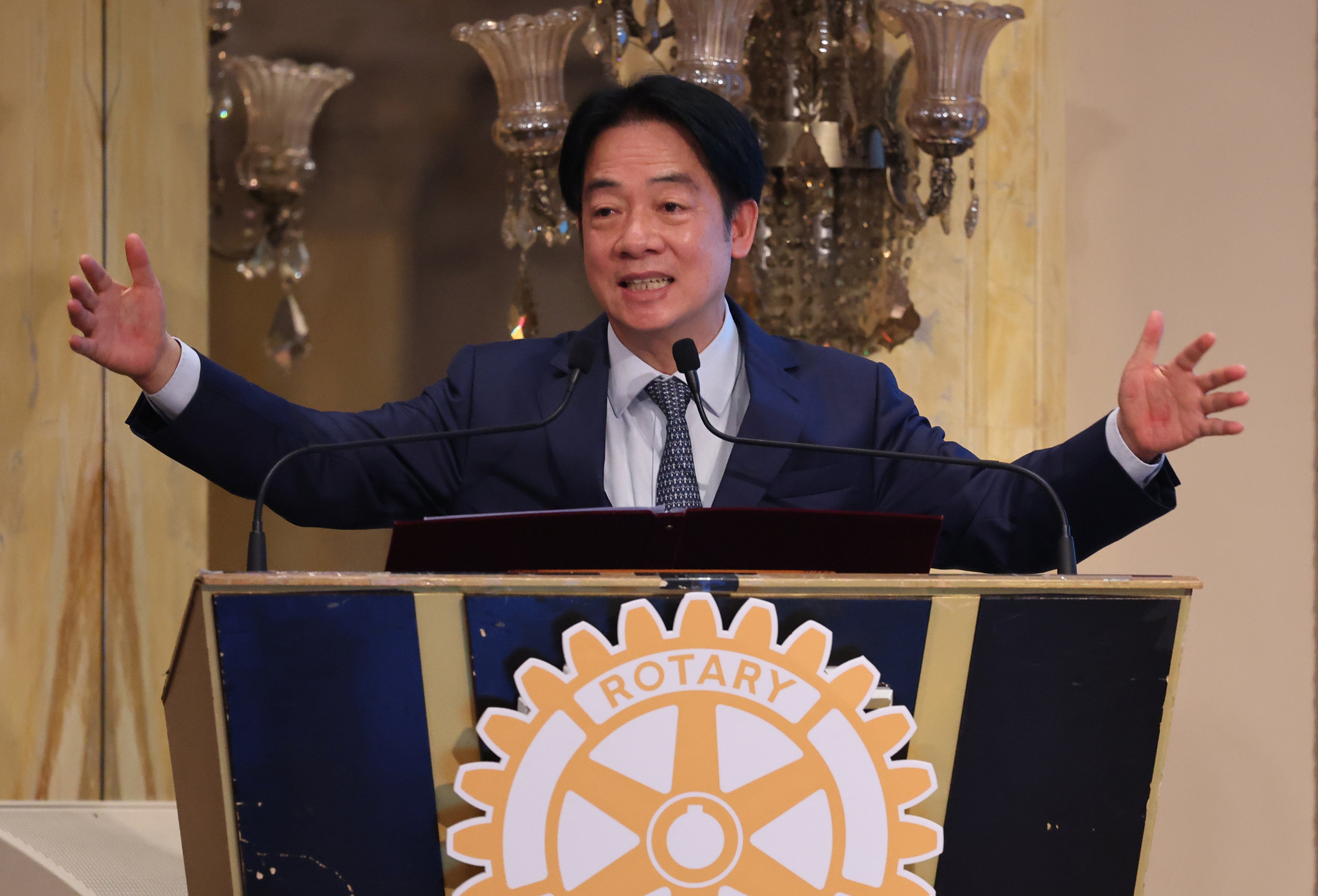 Taiwanese leader William Lai Ching-te’s comments on “removing impurities” through democratic processes have critics saying his unity campaign is a political smokescreen to justify reshaping the legislature through recalls. Photo: CNA