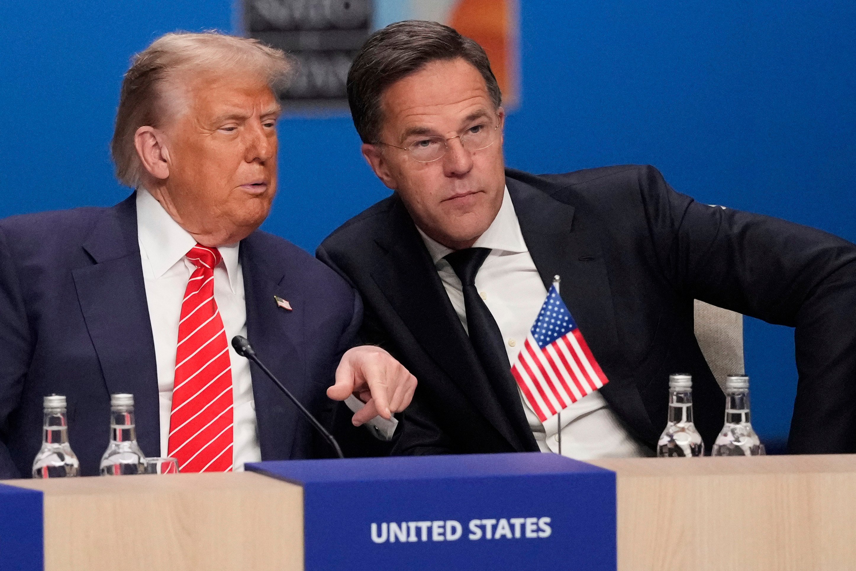 President Donald Trump and Nato Secretary General Mark Rutte. Photo: AP