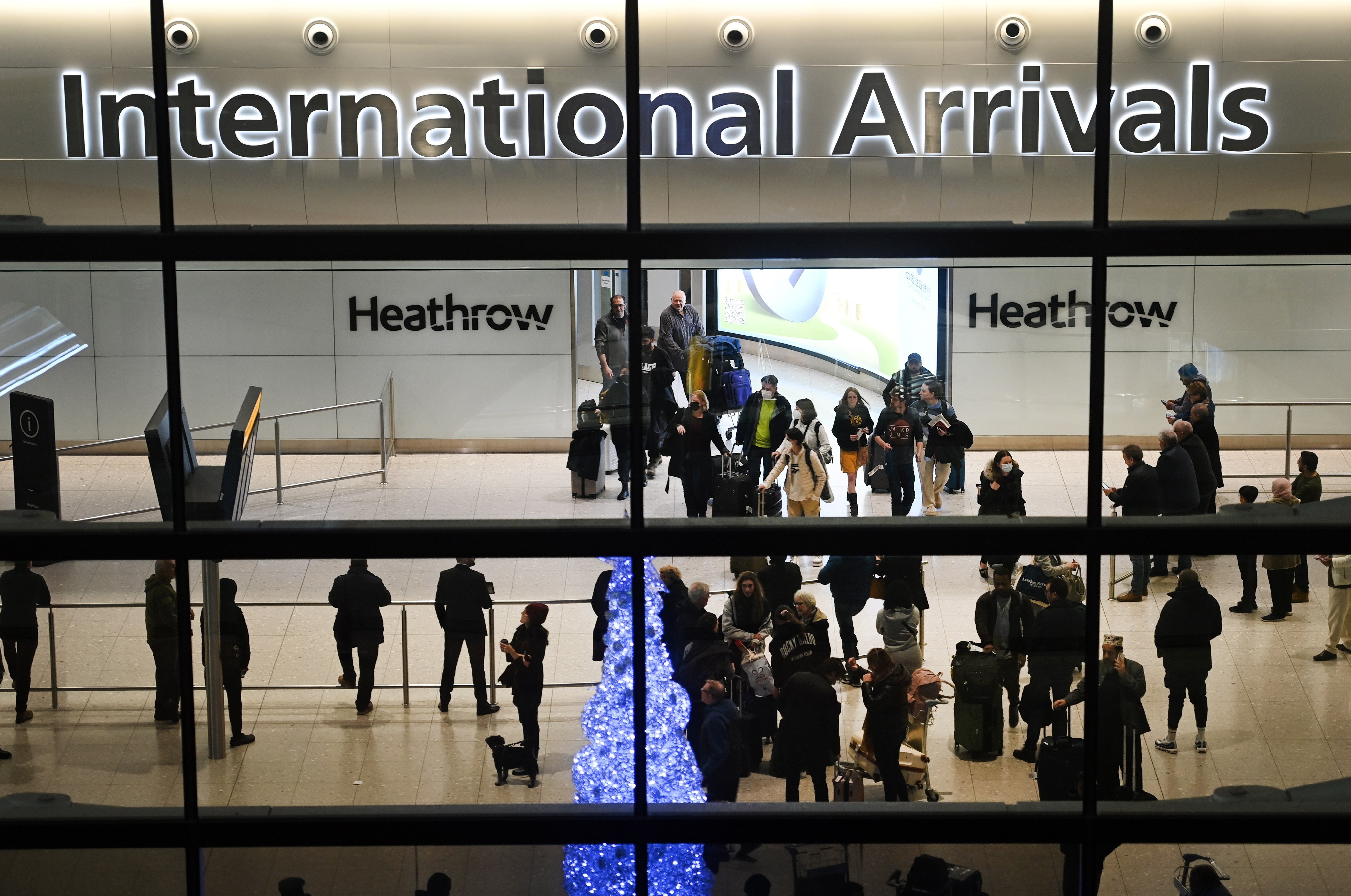 Passengers arrive at Heathrow Airport in London in January 2023. Photo: EPA-EFE