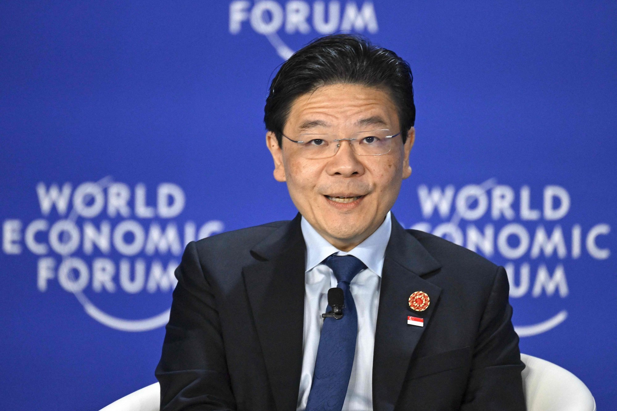 Singapore’s Prime Minister Lawrence Wong speaks at the World Economic Forum meeting in Tianjin on Wednesday. Photo: AFP Singapore’s Prime Minister Lawrence Wong speaks at the World Economic Forum meeting in Tianjin on Wednesday. Photo: AFP