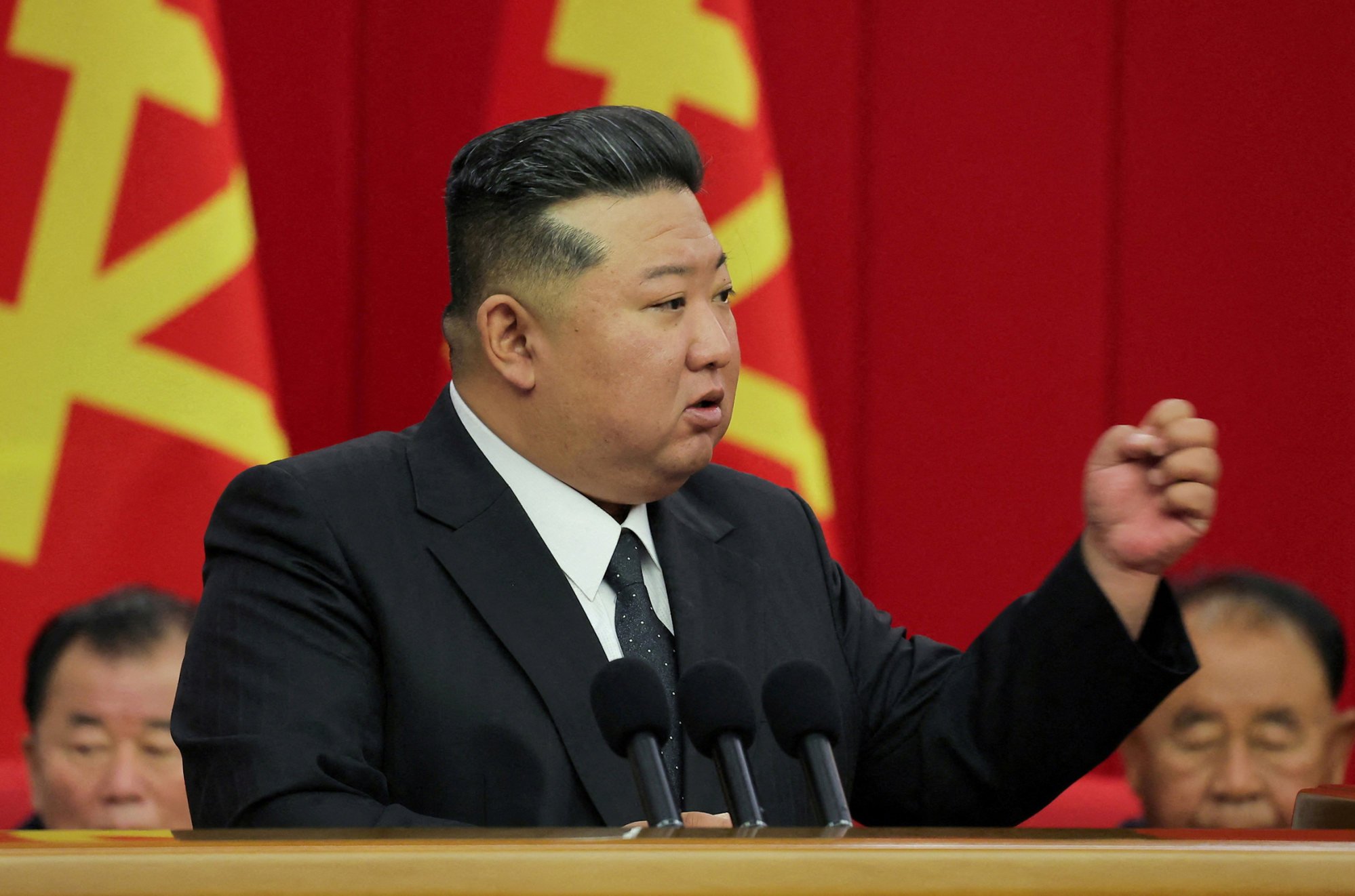 North Korean leader Kim Jong-un during a recent meeting of the Workers’ Party of Korea in Pyongyang, North Korea. Kim has labelled South Korea a “hostile state”. Photo: KCNA via Reuters North Korean leader Kim Jong-un during a recent meeting of the Workers’ Party of Korea in Pyongyang, North Korea. Kim has labelled South Korea a “hostile state”. Photo: KCNA via Reuters