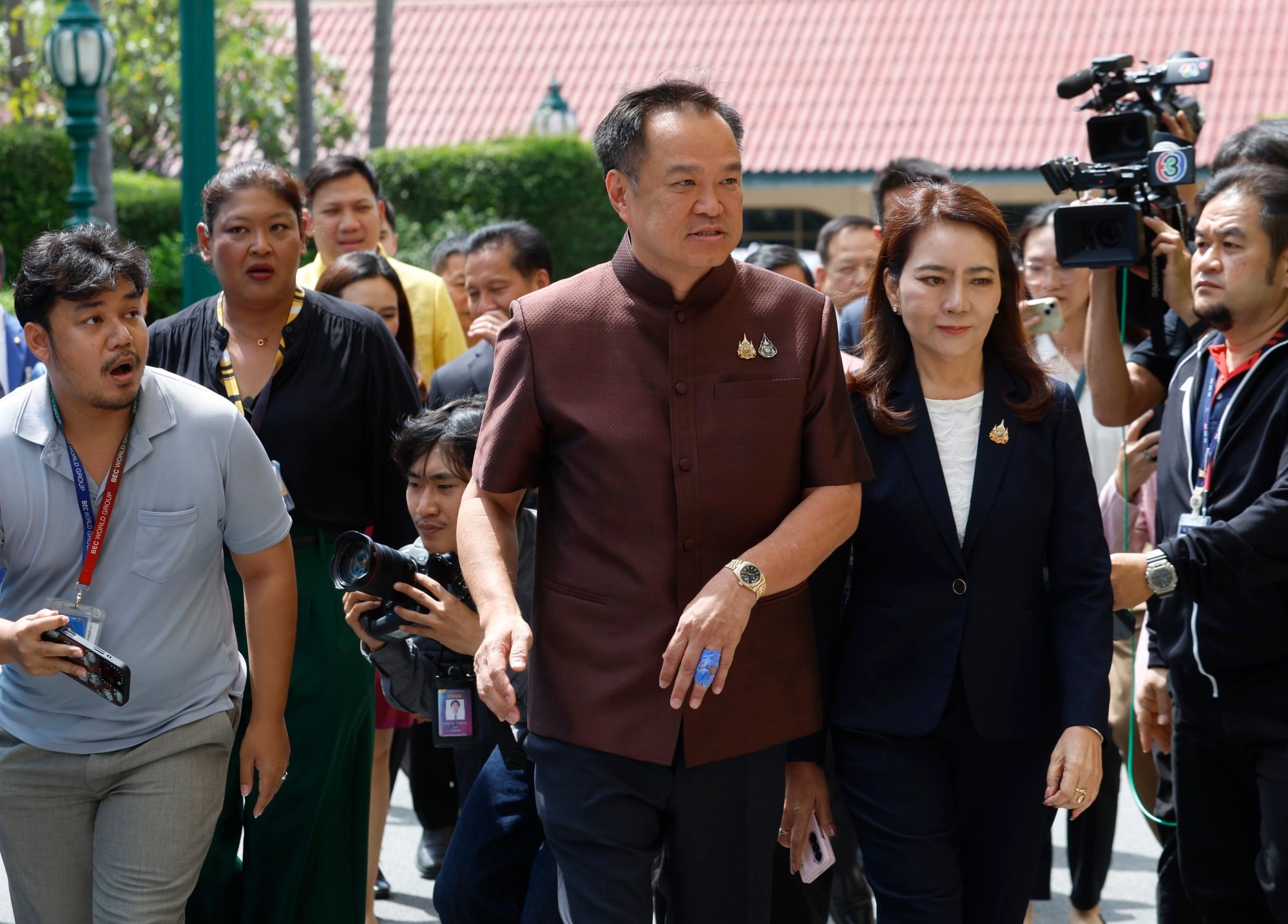 Thai Deputy Prime Minister and Interior Minister Anutin Charnvirakul arrives for a weekly cabinet meeting at Government House in Bangkok on June 17. Photo: EPA-EFE Thai Deputy Prime Minister and Interior Minister Anutin Charnvirakul arrives for a weekly cabinet meeting at Government House in Bangkok on June 17. Photo: EPA-EFE