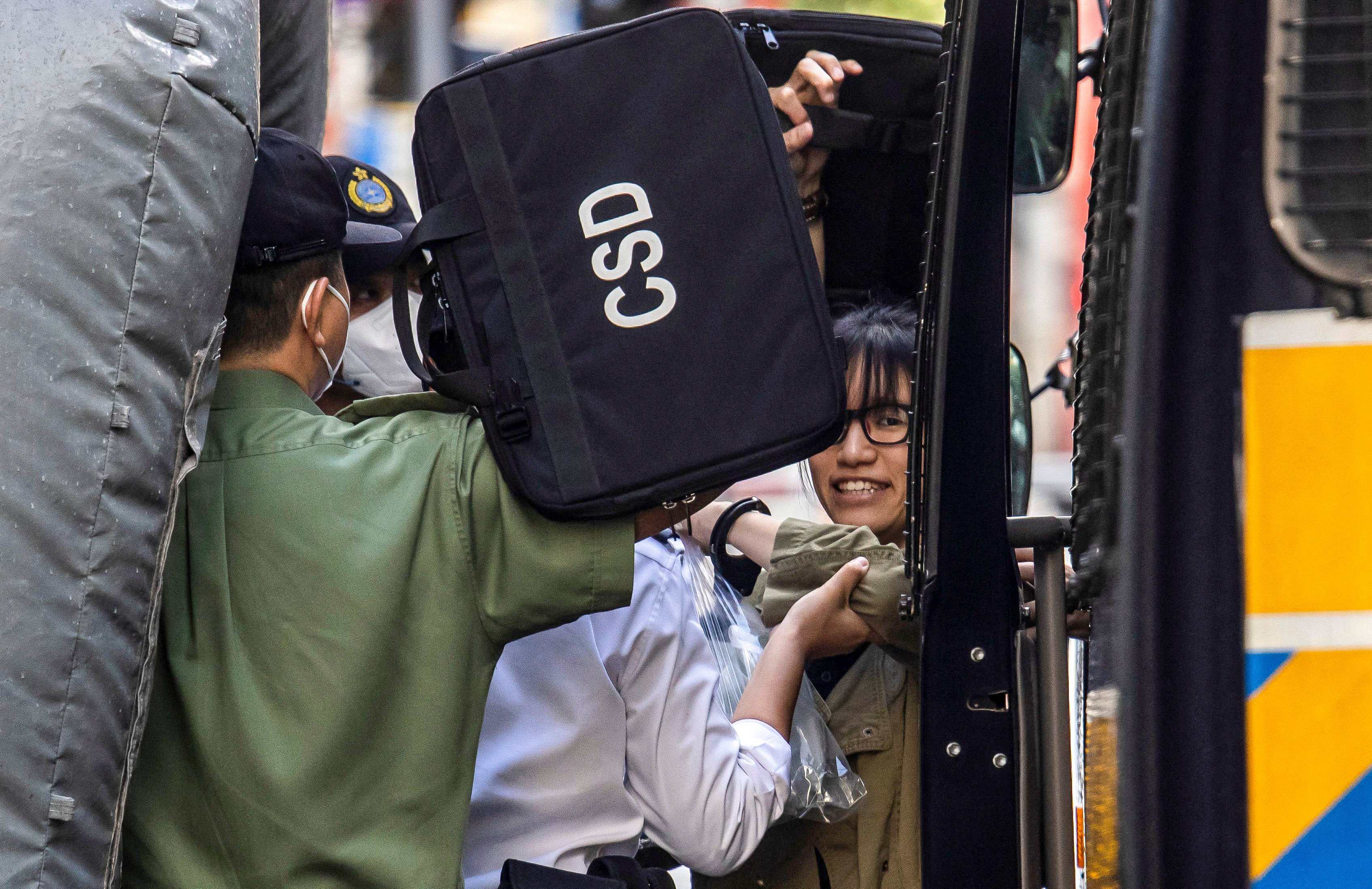 Hong Kong’s Court of Final Appeal quashed the convictions of Chow Hang-tung and two other core members of a now-disbanded alliance that previously organised the city’s annual Tiananmen Square vigil. Photo: AFP