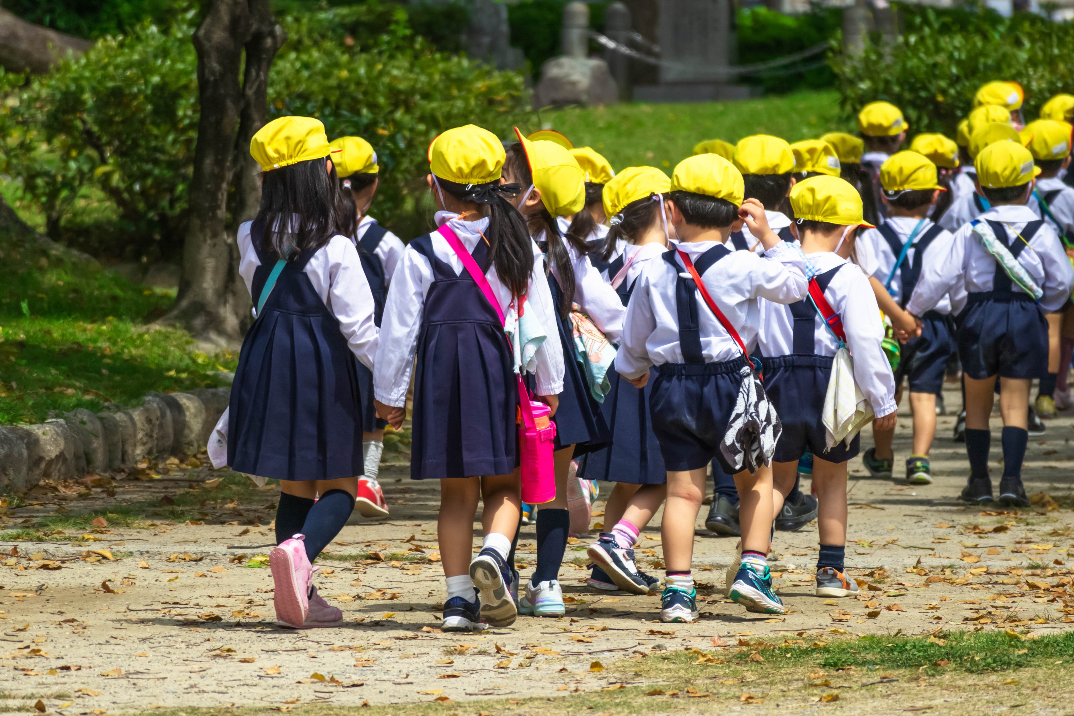Japanese schoolchildren enjoying a field trip. Photo: Shutterstock