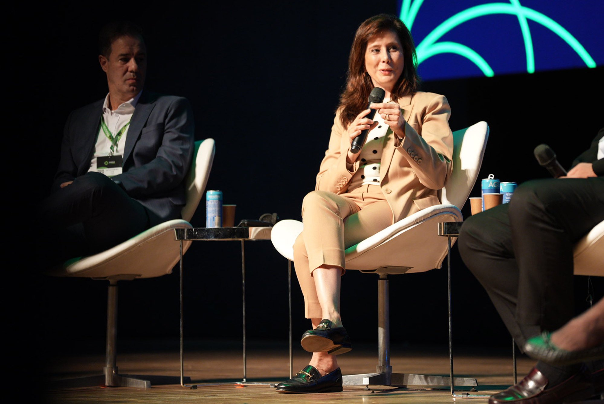 Adriana Waltrick, chief executive of State Power Investment Corporation Brazil, at the Energy Summit in Rio de Janeiro on Thursday. Photo: Handout Adriana Waltrick, chief executive of State Power Investment Corporation Brazil, at the Energy Summit in Rio de Janeiro on Thursday. Photo: Handout