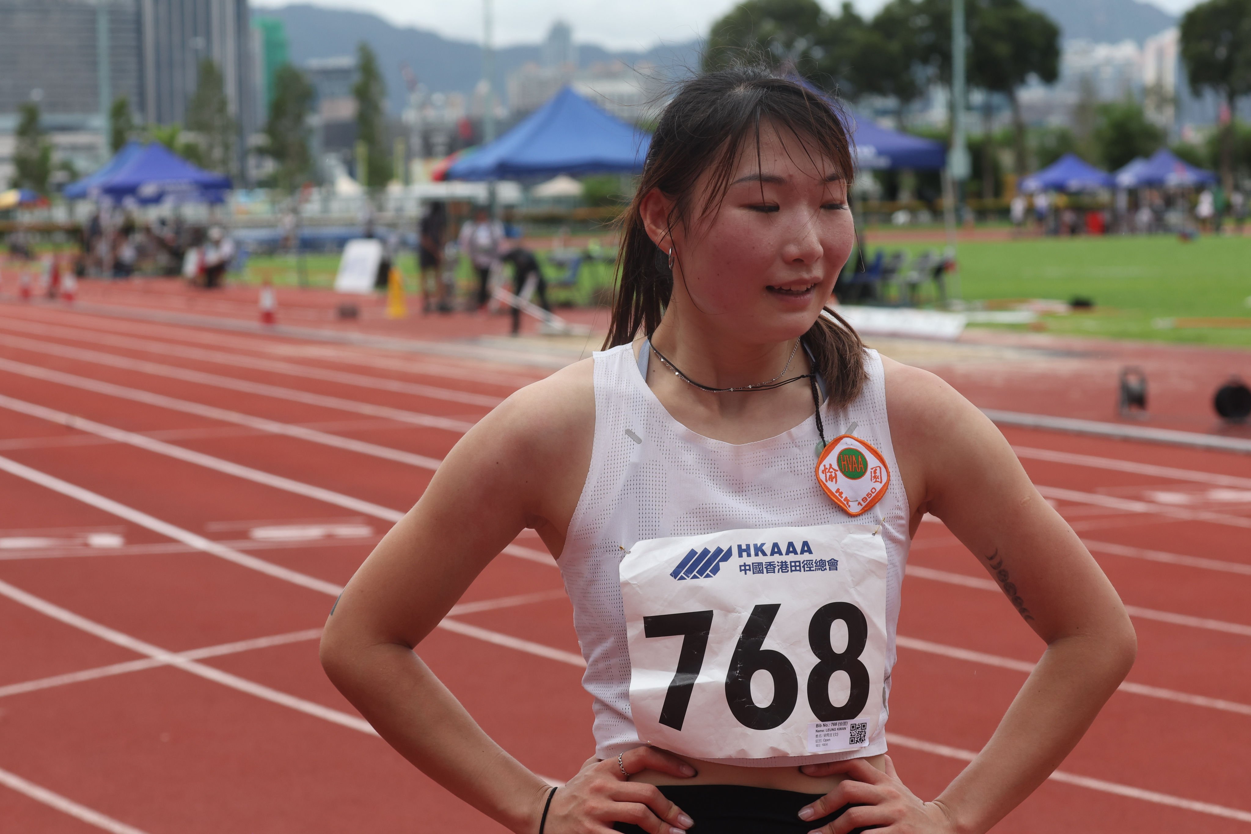Leung Kwan-yi finished ahead of five others but her time was not fast enough to help her qualify for the Hong Kong team. Photo: Edmond So