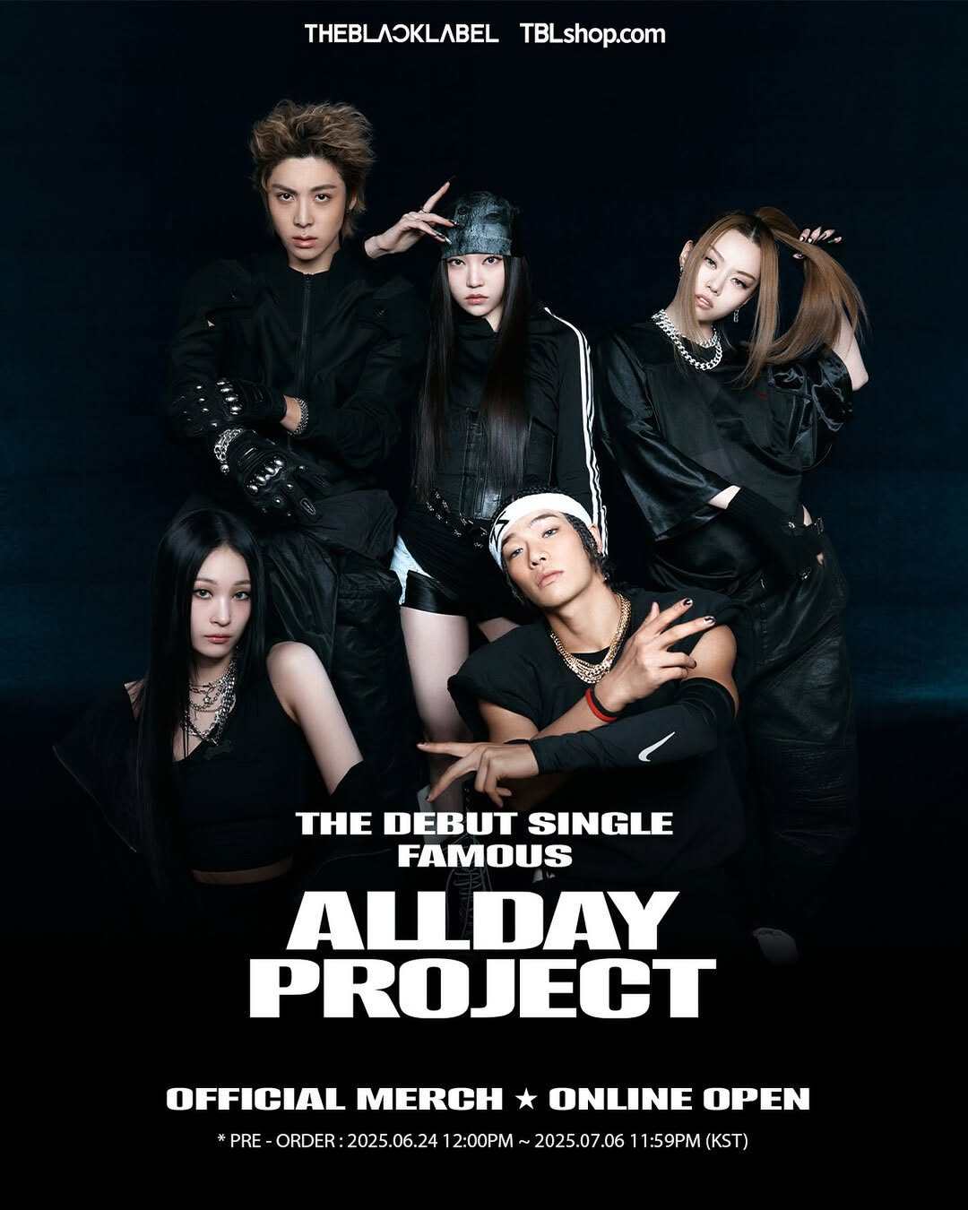 Allday Project made its debut on June 23. Photo: Instagram/theblacklabel