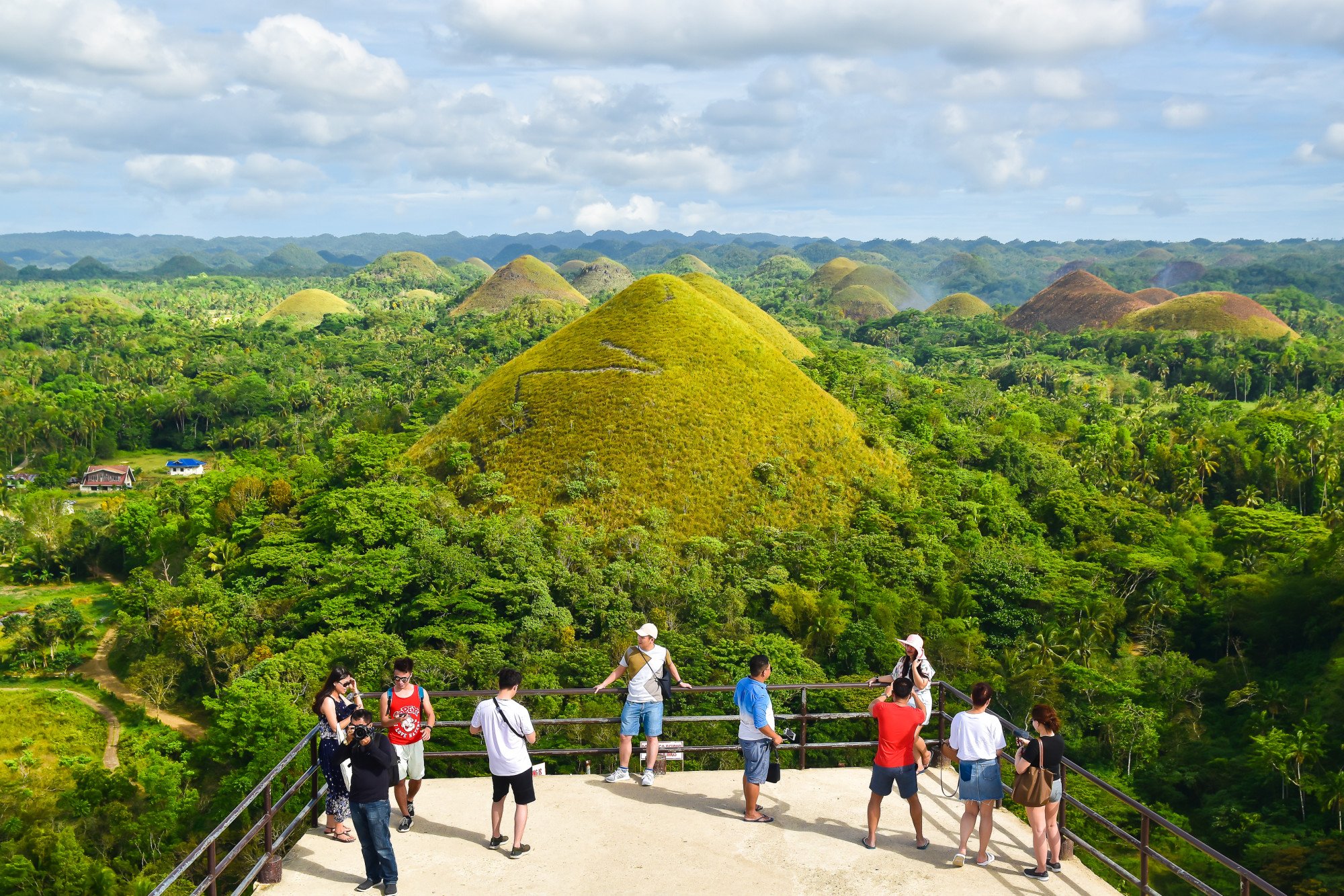 Tourists at Chocolate Hills in Bohol province in the Philippines. Only 5.7 million tourists visited the country in 2024, well short of the government target of 7.7 million. Photo: Shutterstock Tourists at Chocolate Hills in Bohol province in the Philippines. Only 5.7 million tourists visited the country in 2024, well short of the government target of 7.7 million. Photo: Shutterstock