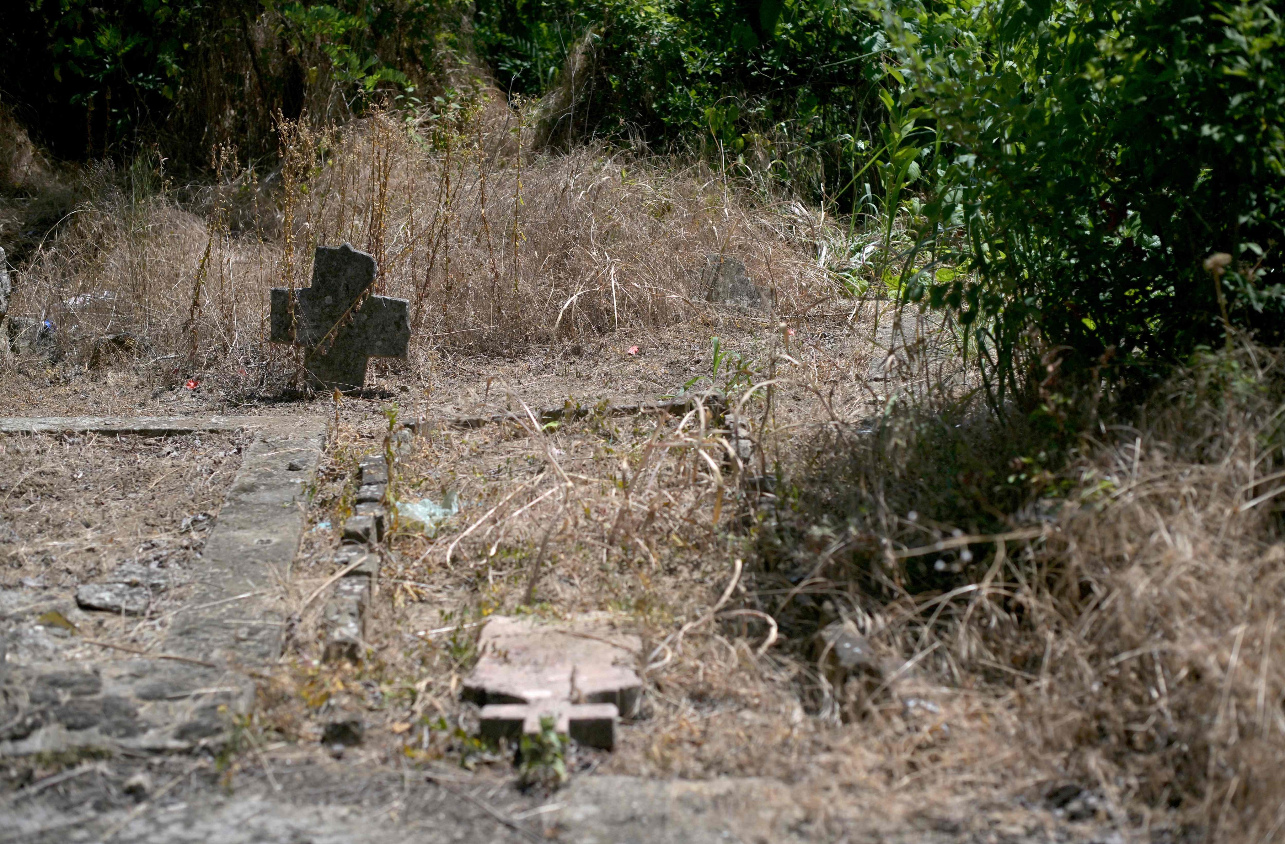 Tombstones from the 18th century in the oldest part of the cemetery in Kisiljevo, Serbia. Photo: AFP