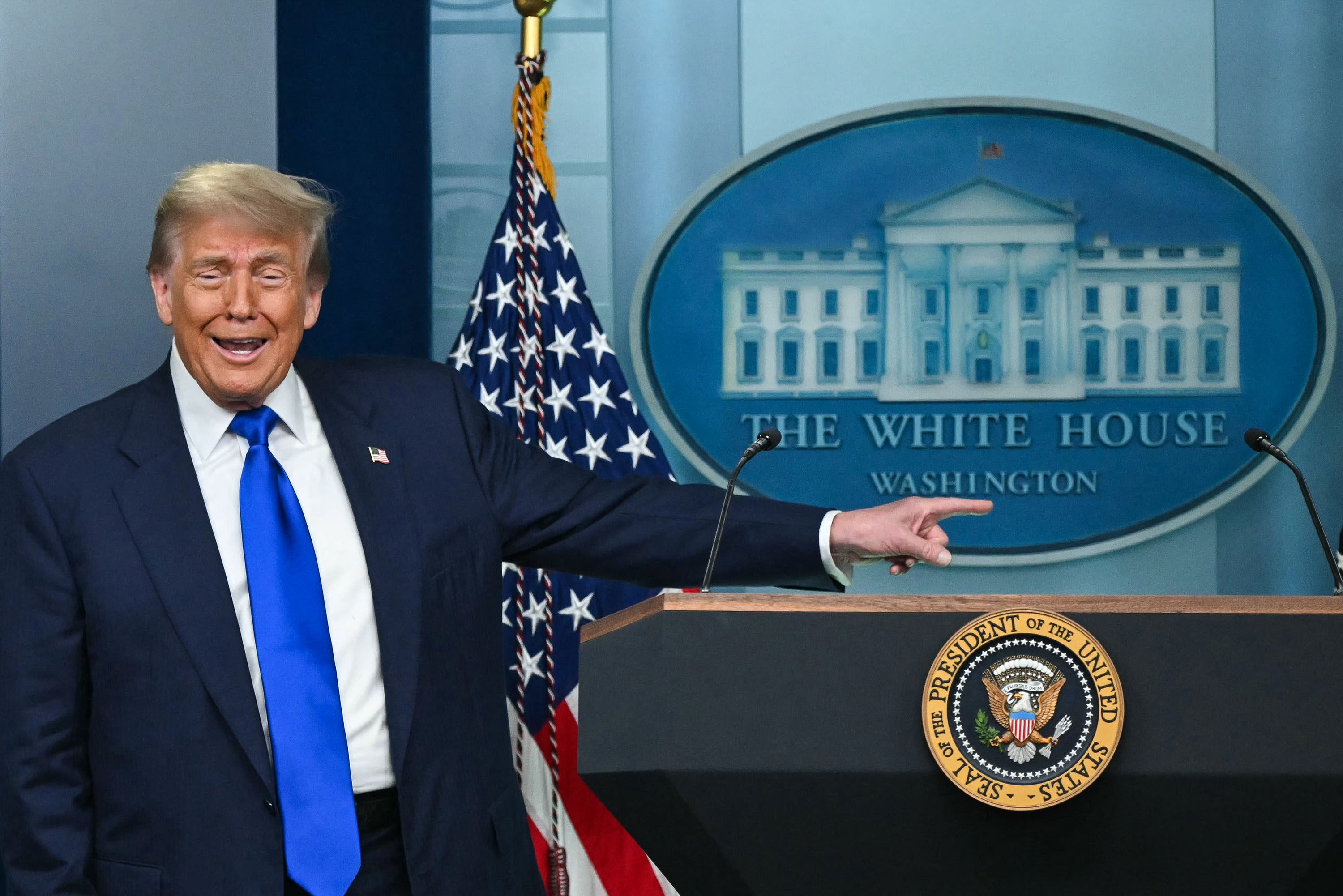 US President Donald Trump speaks during a news conference at the White House in Washington. Photo: AFP / Getty Images / TNS