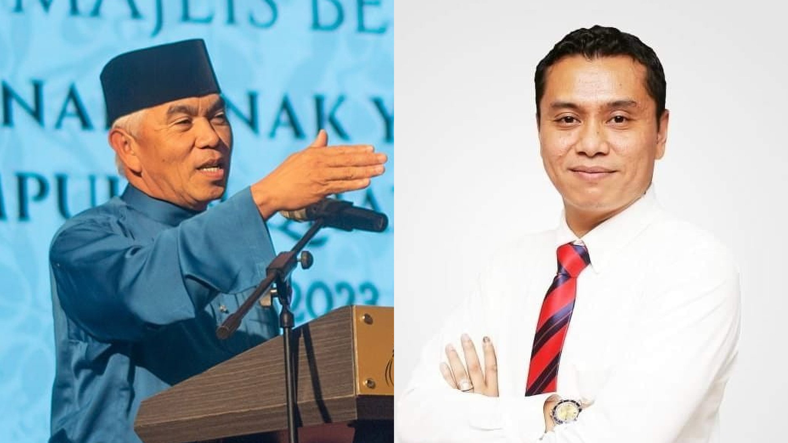 Sindumin assemblyman Yusuf Yacob (left) and Tanjung Batu assemblyman Andi Suryady Bandy. Photo: Facebook/ Dr Yusof Yacob and Andi Suryady Bandy