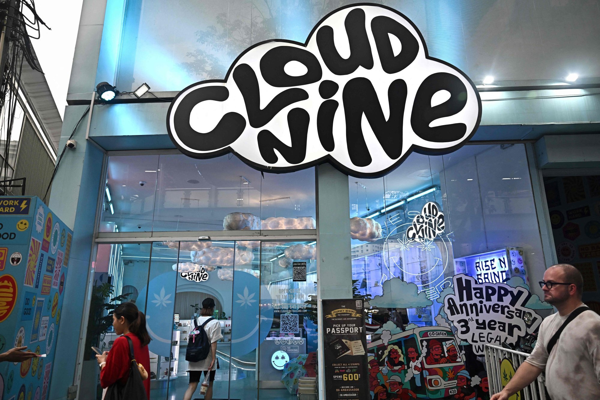 A cannabis dispensary in Bangkok. Photo: AFP