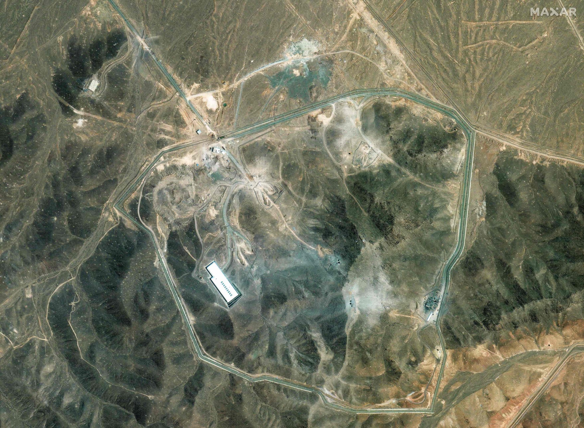 An overview of the Fordow fuel enrichment plant one week after US strikes on three Iranian nuclear sites on June 22. Photo: Maxar Technologies/AFP An overview of the Fordow fuel enrichment plant one week after US strikes on three Iranian nuclear sites on June 22. Photo: Maxar Technologies/AFP