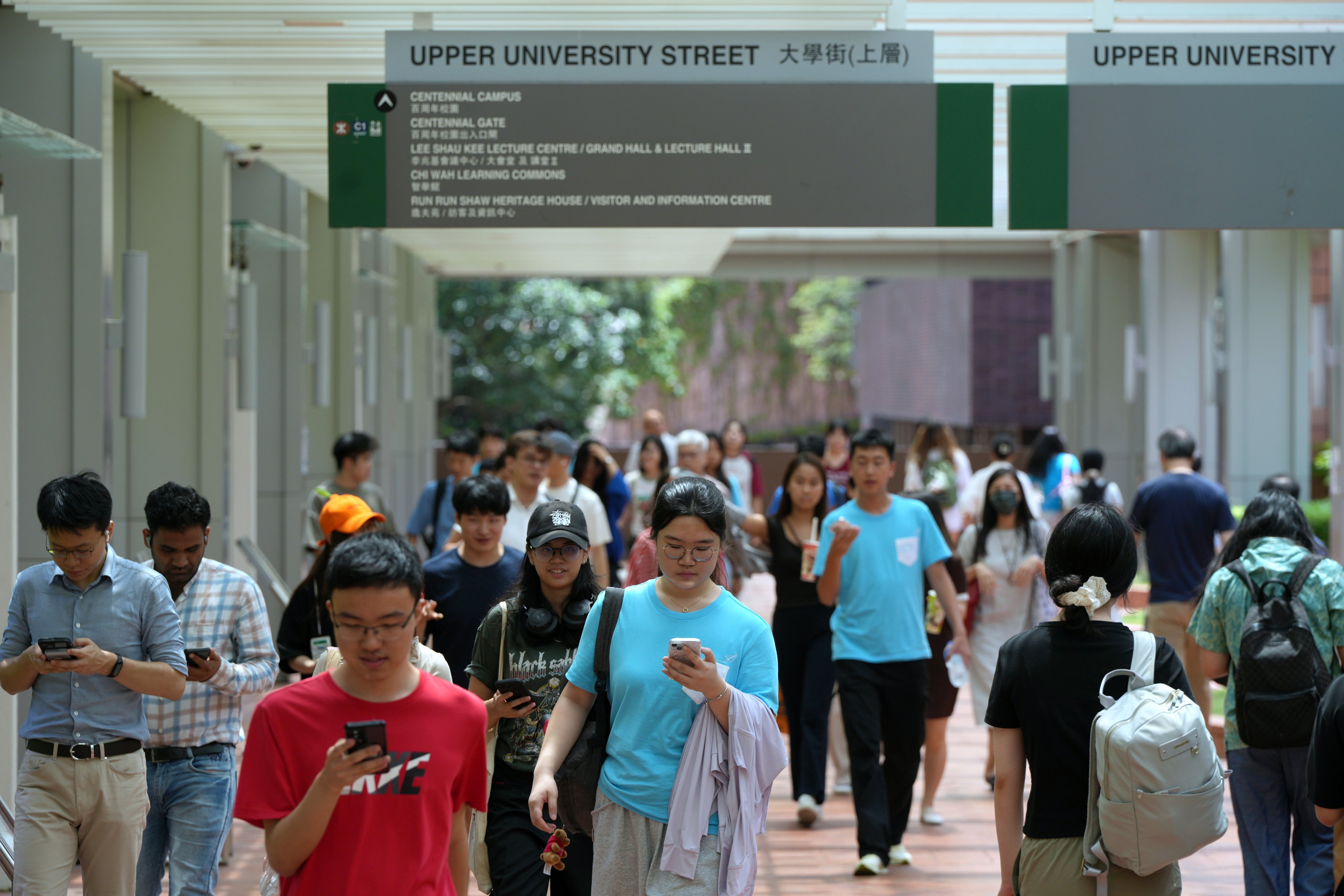 In 2024-25, the number of non-local students at the city’s public universities was 17,161, representing about 23 per cent of those studying at the institutions. Photo: Sam Tsang