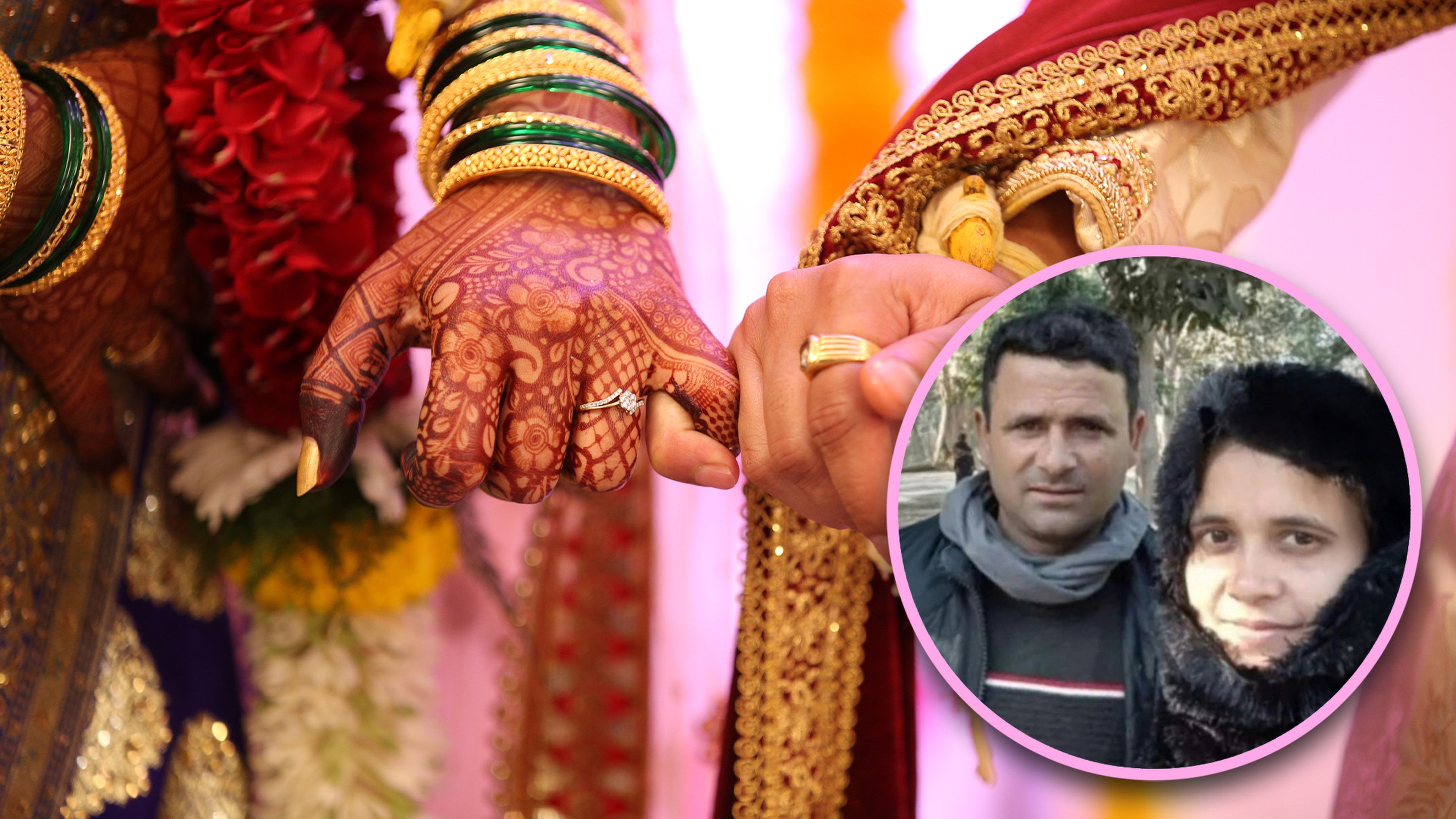 An Indian father, 55, eloped with his son’s fiancée, 22, and took off with the family’s cash and gold. Photo: SCMP composite/Shutterstock/X