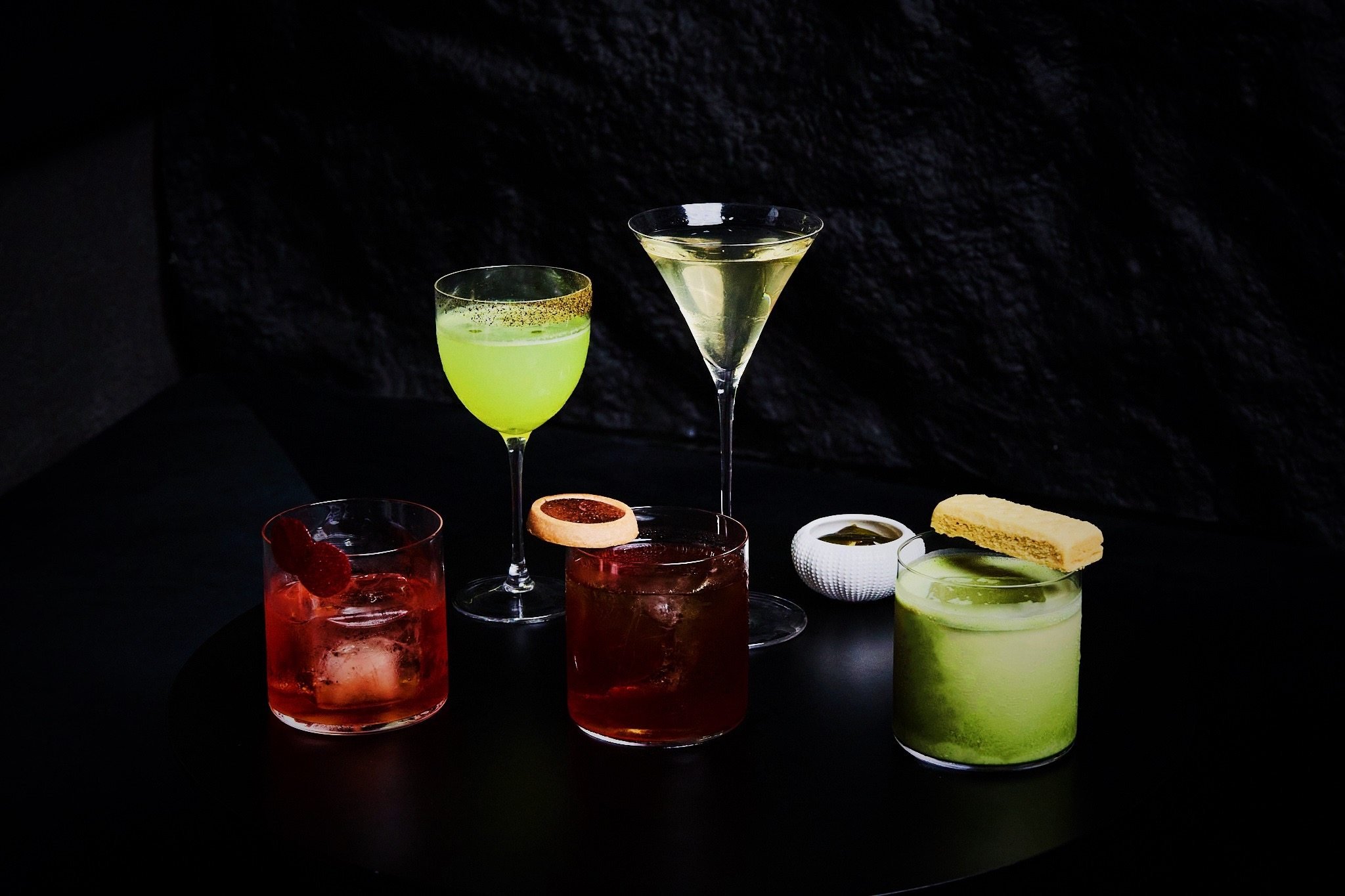 Bar Mind in Hong Kong offers cocktails including Campino Dreams, A Taste of Home, Savoury Sipper, Streetwise Boulevardier, and Day & Night. Photo: Handout