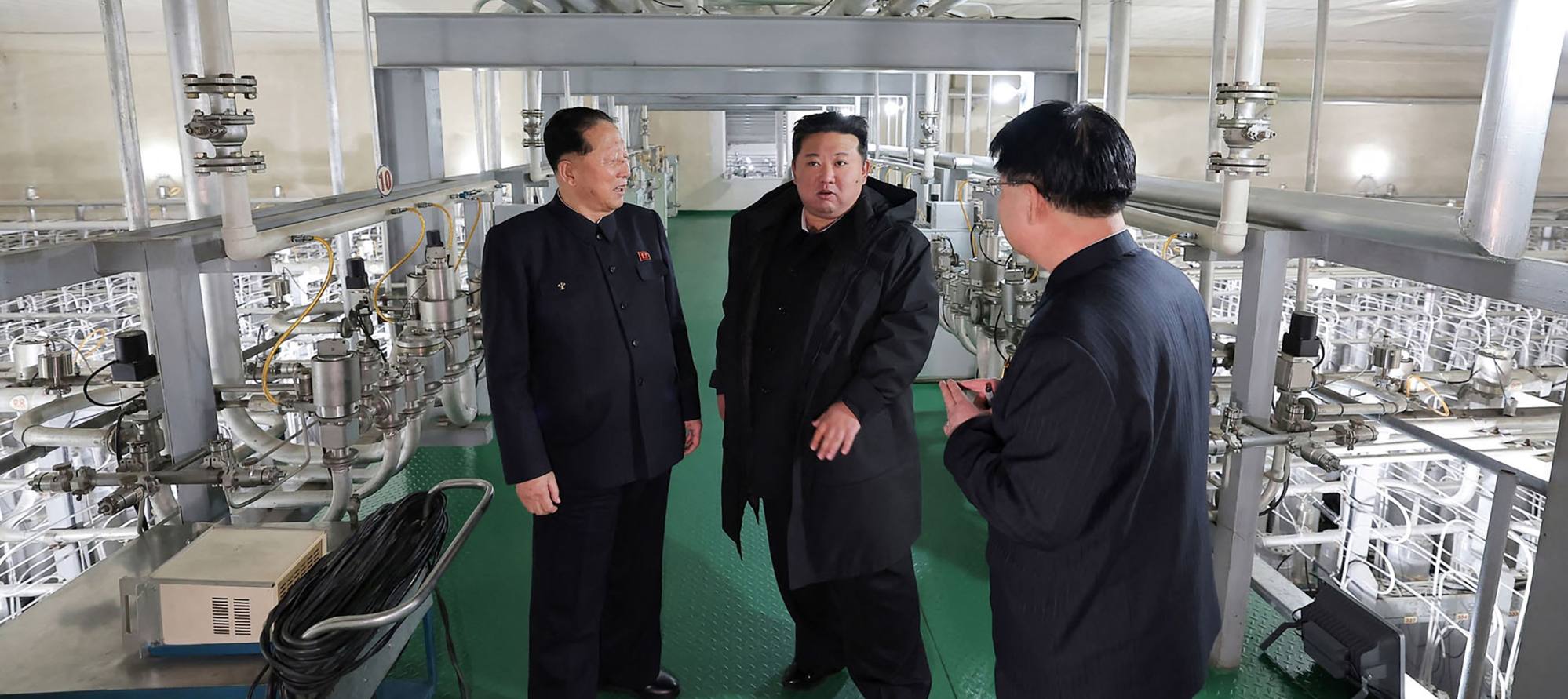 Kim Jong-un inspects a nuclear material production site at an unknown location in North Korea in January. Photo: AFP Kim Jong-un inspects a nuclear material production site at an unknown location in North Korea in January. Photo: AFP