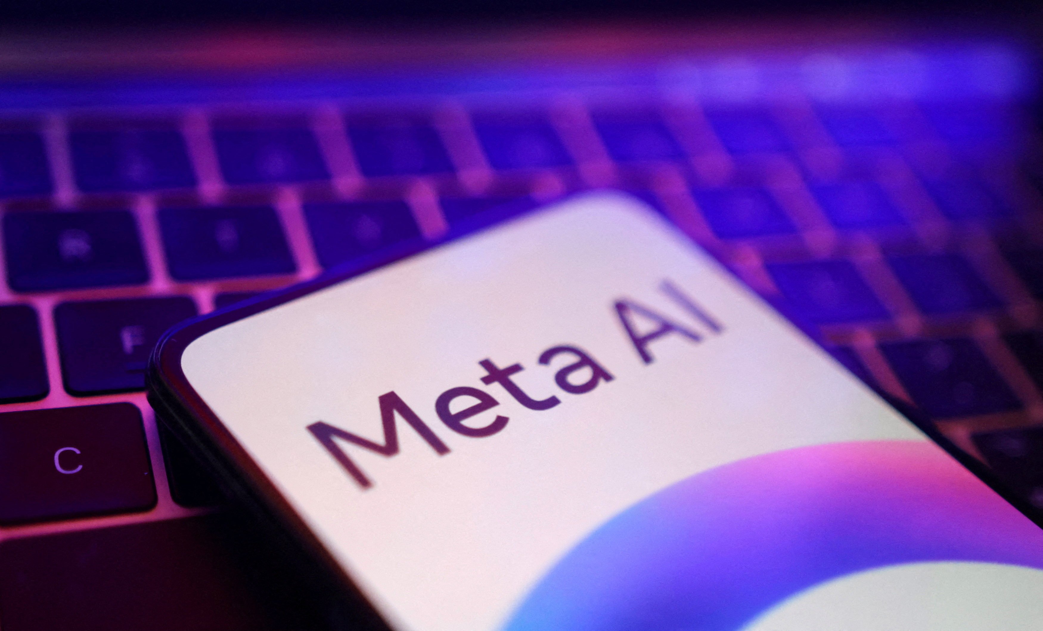 A Meta AI logo is seen in this illustration created on May 20, 2024. Photo: Reuters