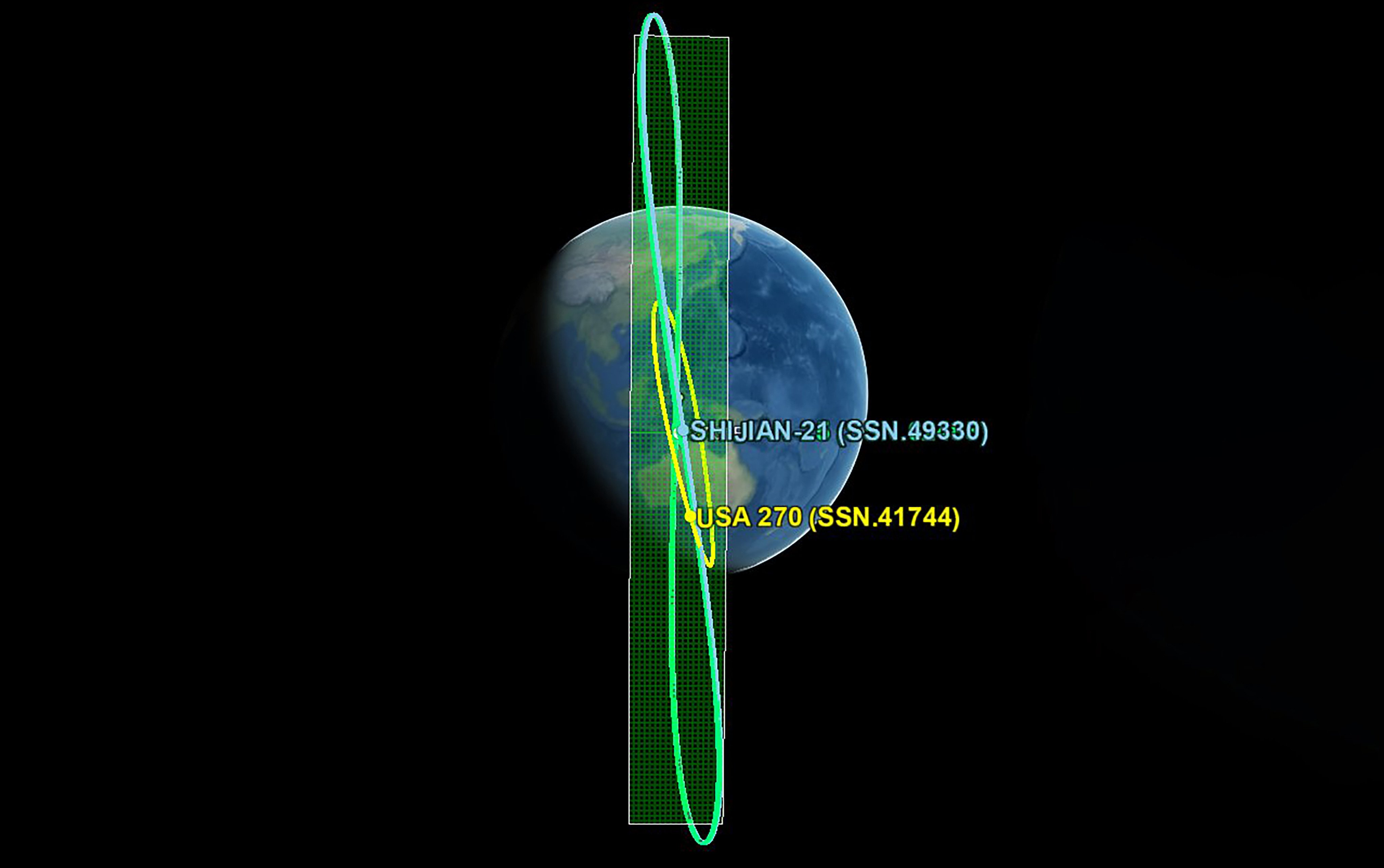 The two Chinese satellites have carried out close-proximity operations for a second time in high orbit. Photo: X/COMSPOC_OPS