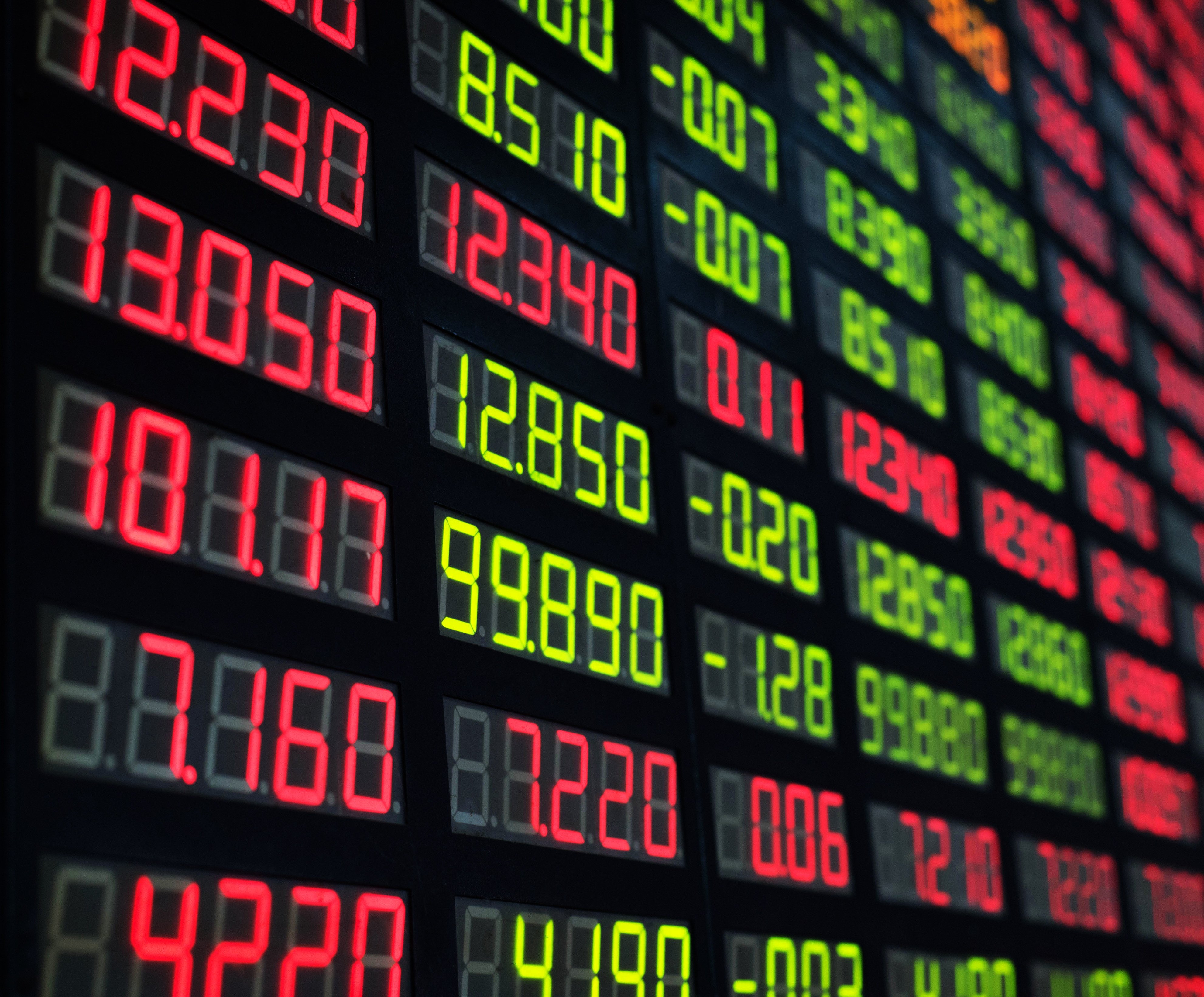 A display of stock market quotes in China. Photo: Shutterstock