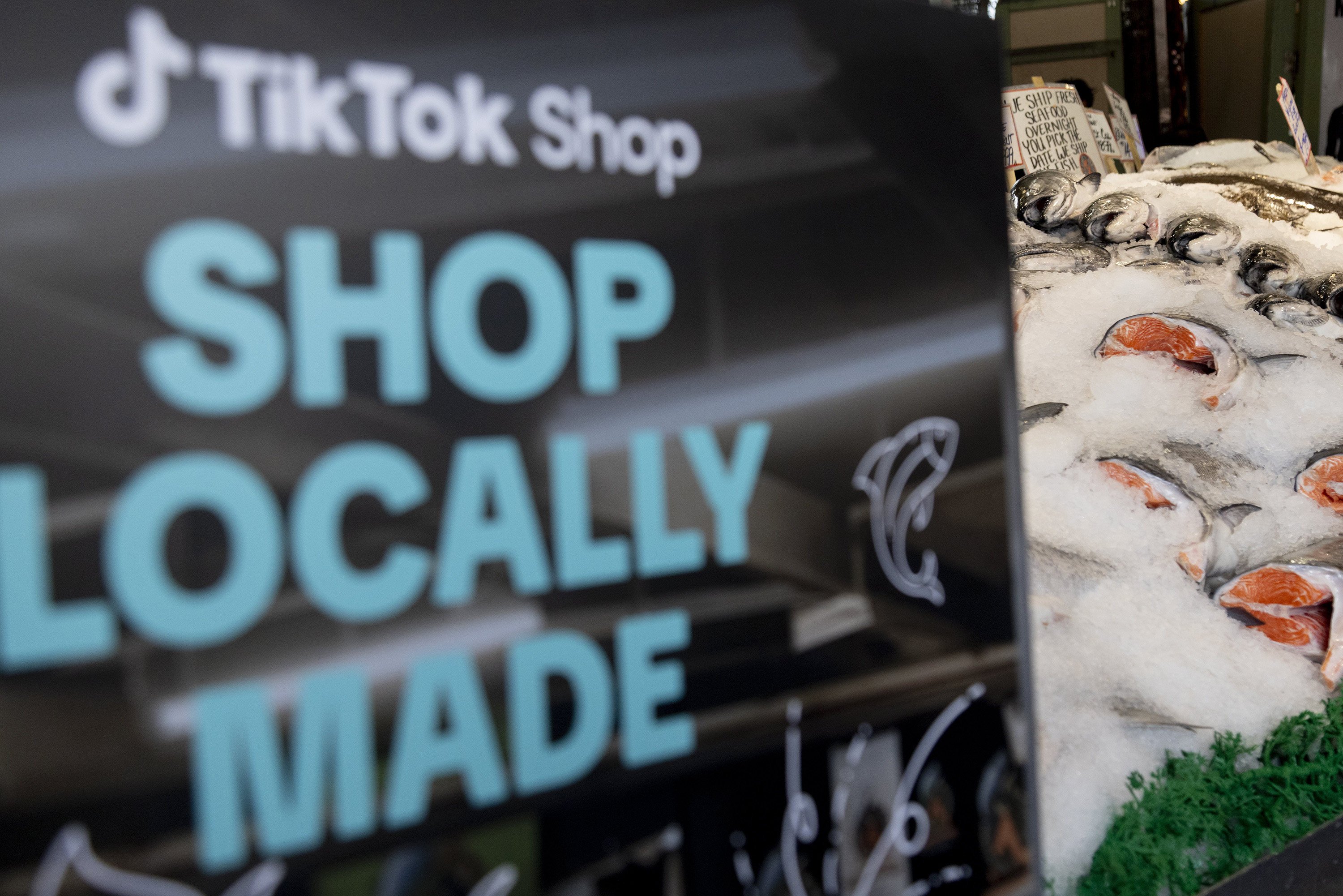 A campaign event for TikTok Shop at the iconic Pike Place Market in Seattle. Photo: TNS