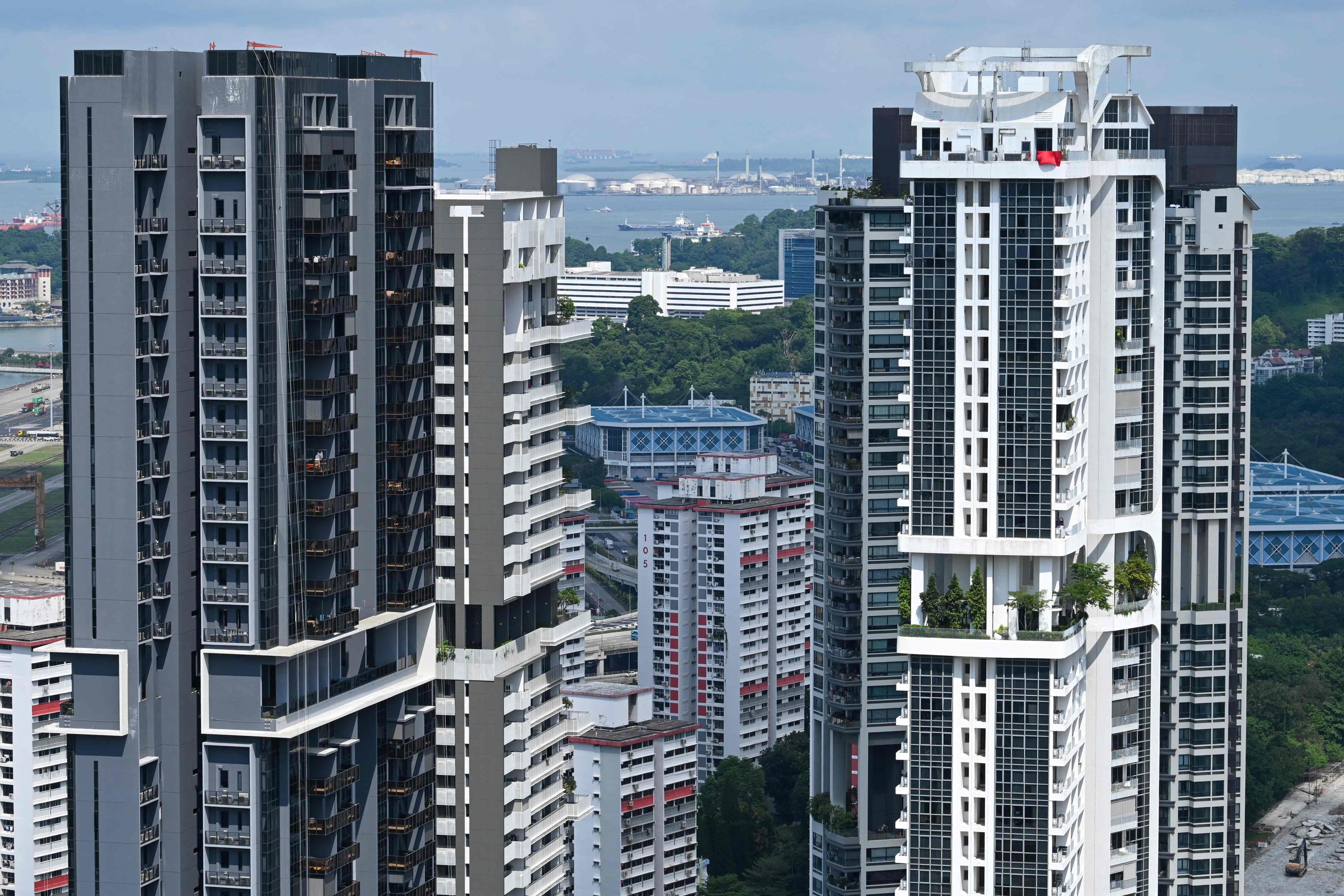 Private home prices in Singapore climbed 0.5 per cent in the second quarter from the previous three months. Photo: AFP