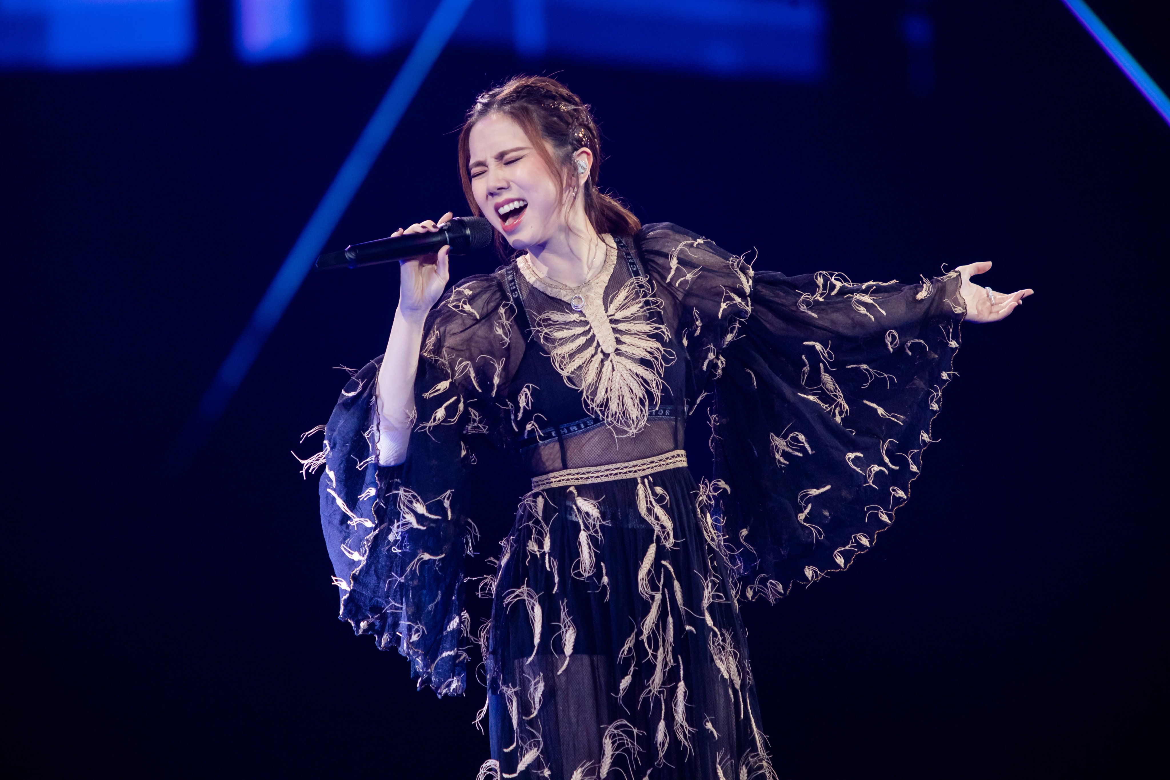 Hong Kong singer Gloria Tang, also known as G.E.M., performs at the Tencent Video Star Awards in December 2020 in Nanjing. Photo: Getty