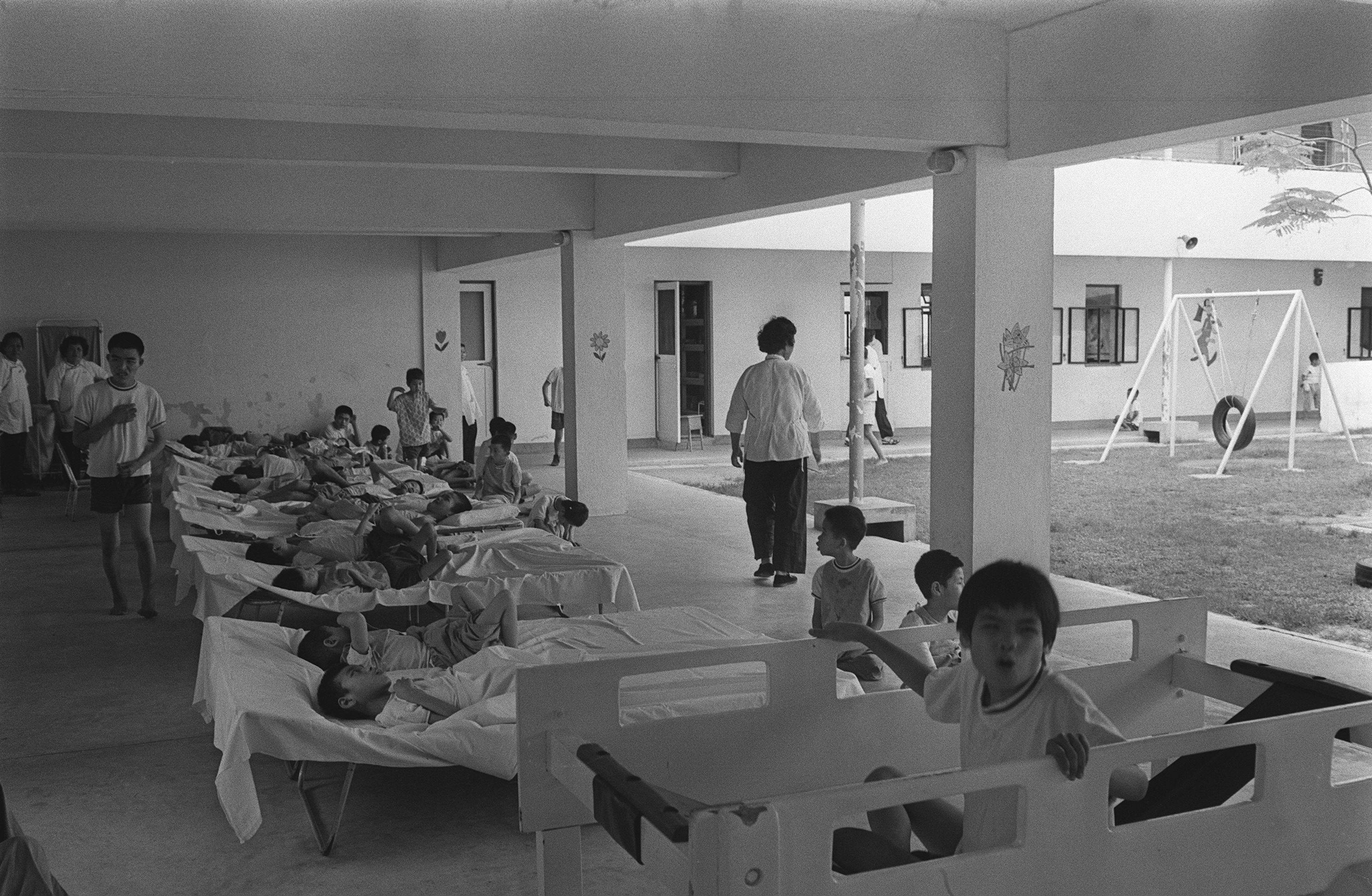 Young patients at the Siu Lam Hospital for the Mentally Handicapped in Hong Kong, in 1976. Photo: SCMP Archives