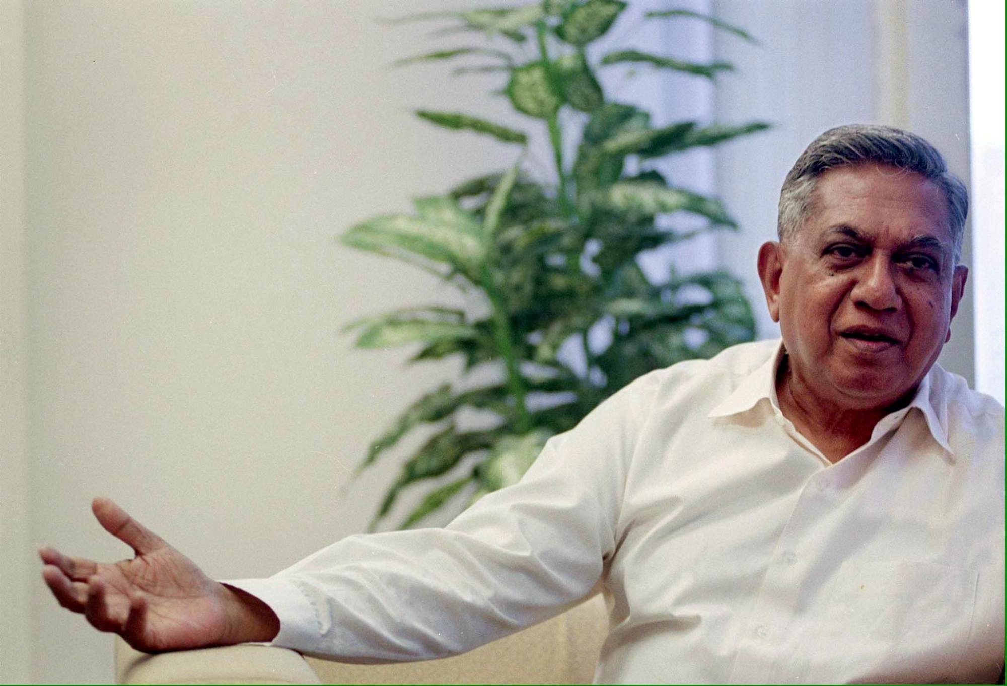 Veteran diplomat S.R. Nathan in Singapore in 1999, shortly before he became the country’s sixth president. Photo: AFP Veteran diplomat S.R. Nathan in Singapore in 1999, shortly before he became the country’s sixth president. Photo: AFP
