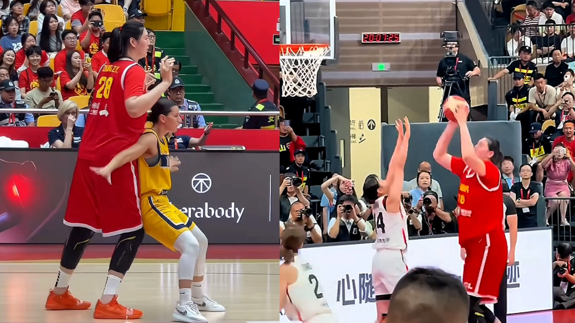 China’s “moving Great Wall” basketballer makes senior team debut