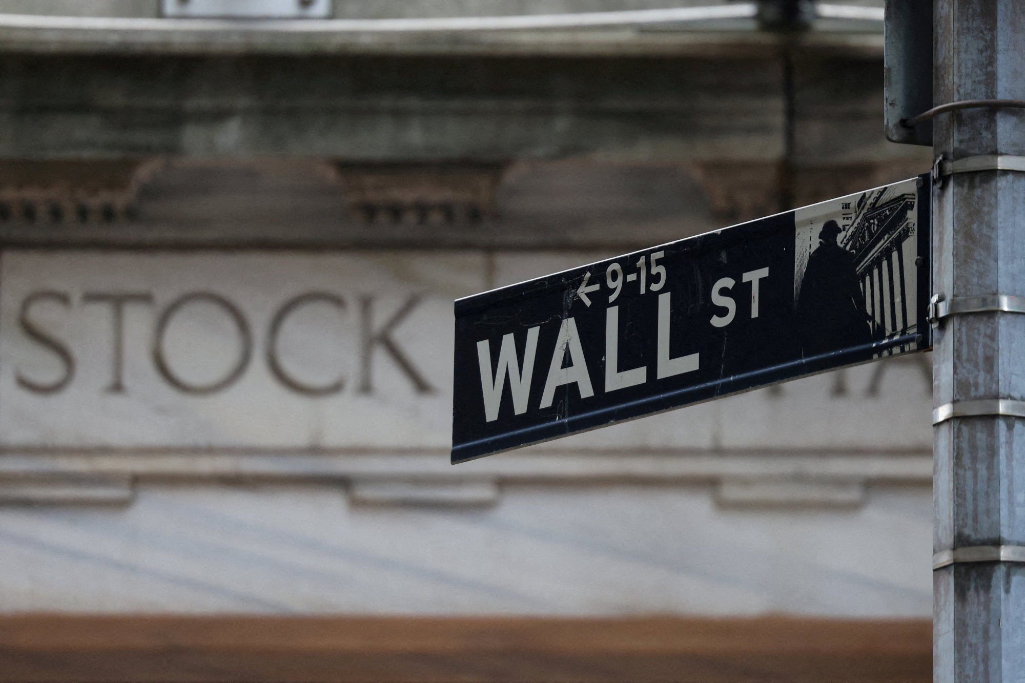 A view shows the New York Stock Exchange’s Wall Street entrance in New York City on April 7, 2025. Photo: Reuters A view shows the New York Stock Exchange’s Wall Street entrance in New York City on April 7, 2025. Photo: Reuters
