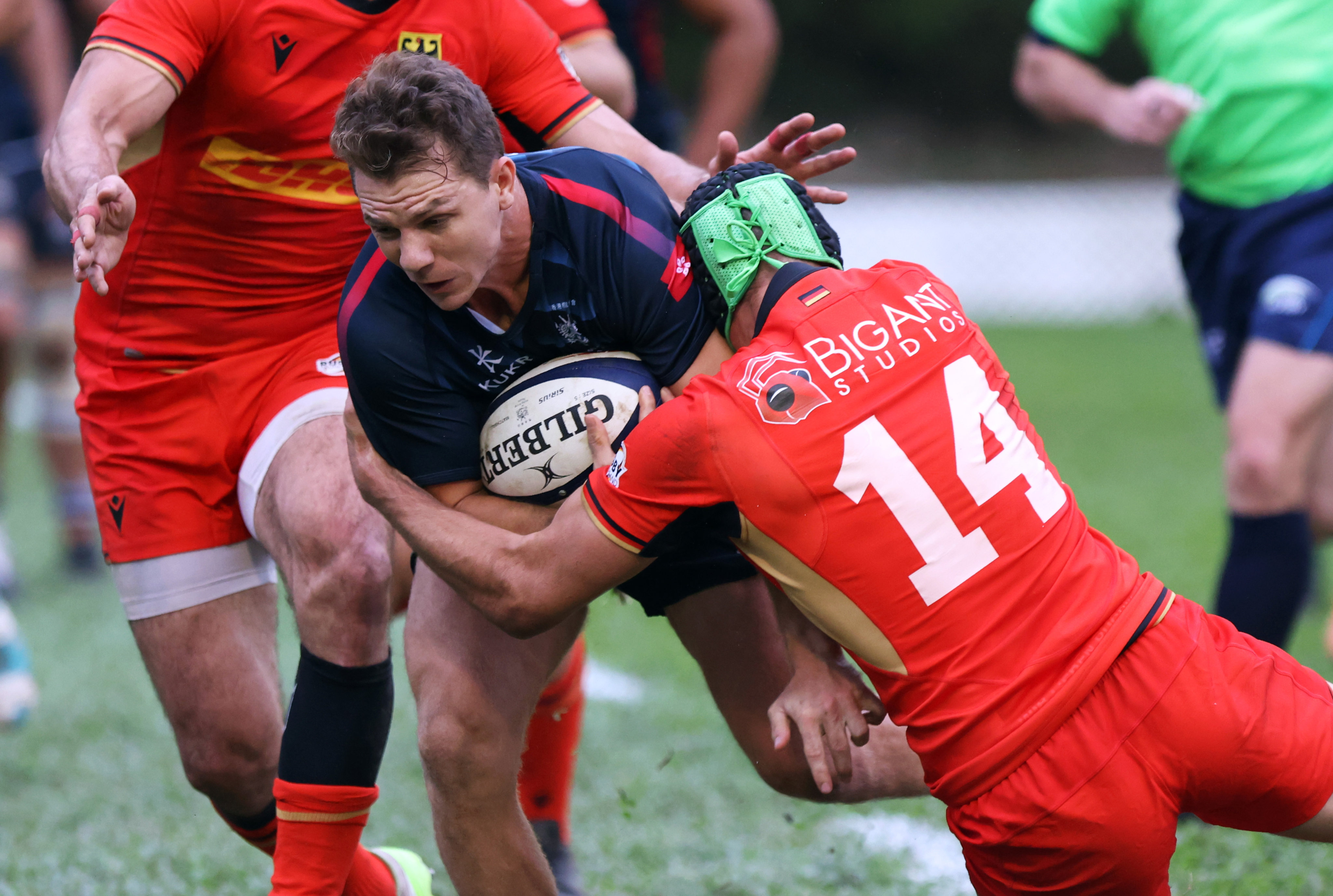 Seb Brien, here in 15s action for Hong Kong, is poised for his sevens return on Saturday. Photo: Yik Yeung-man