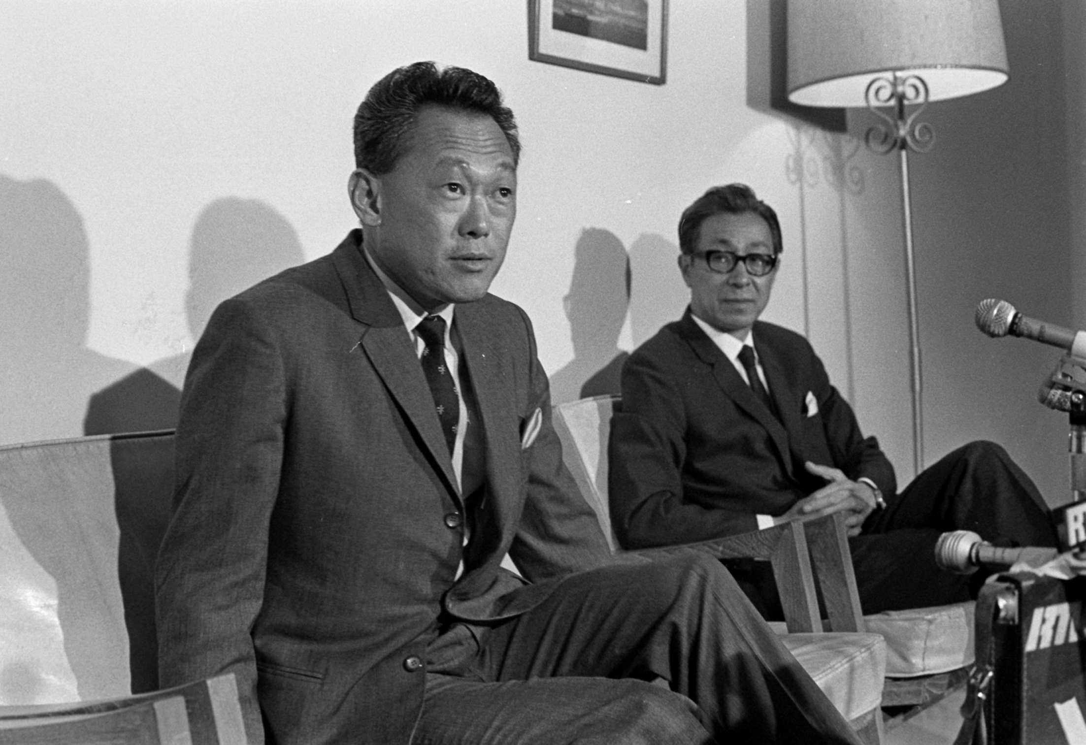 Interview of Singapore leader Lee Kuan Yew during a visit in Hong Kong, November 20, 1970. Photo: Handout
