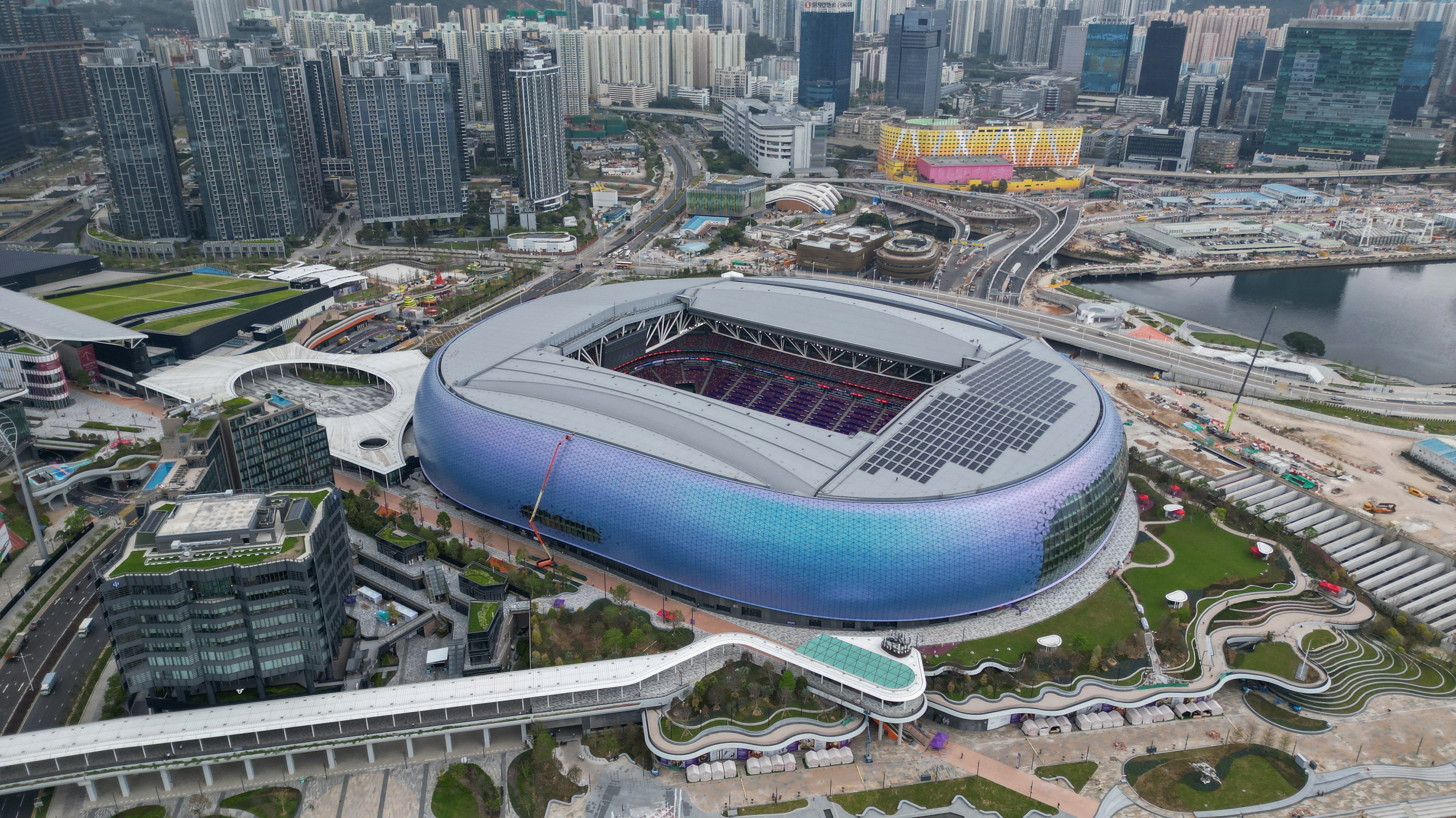 Kai Tak Sports Park, Hong Kong’s newest venue for hosting major sports events, as seen on March 27.    
Photo: May Tse