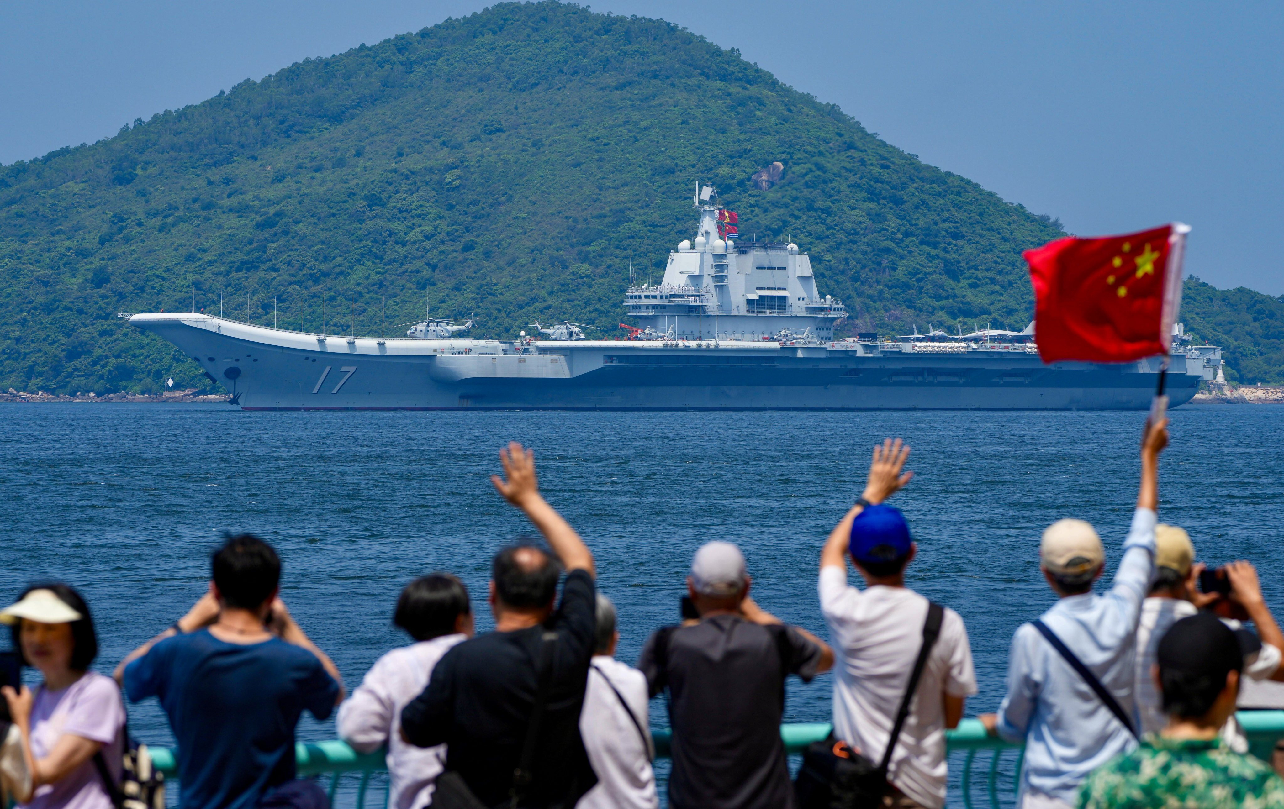 The Shandong and its fleet are concluding their port call to Hong Kong on Monday. Photo: Sam Tsang