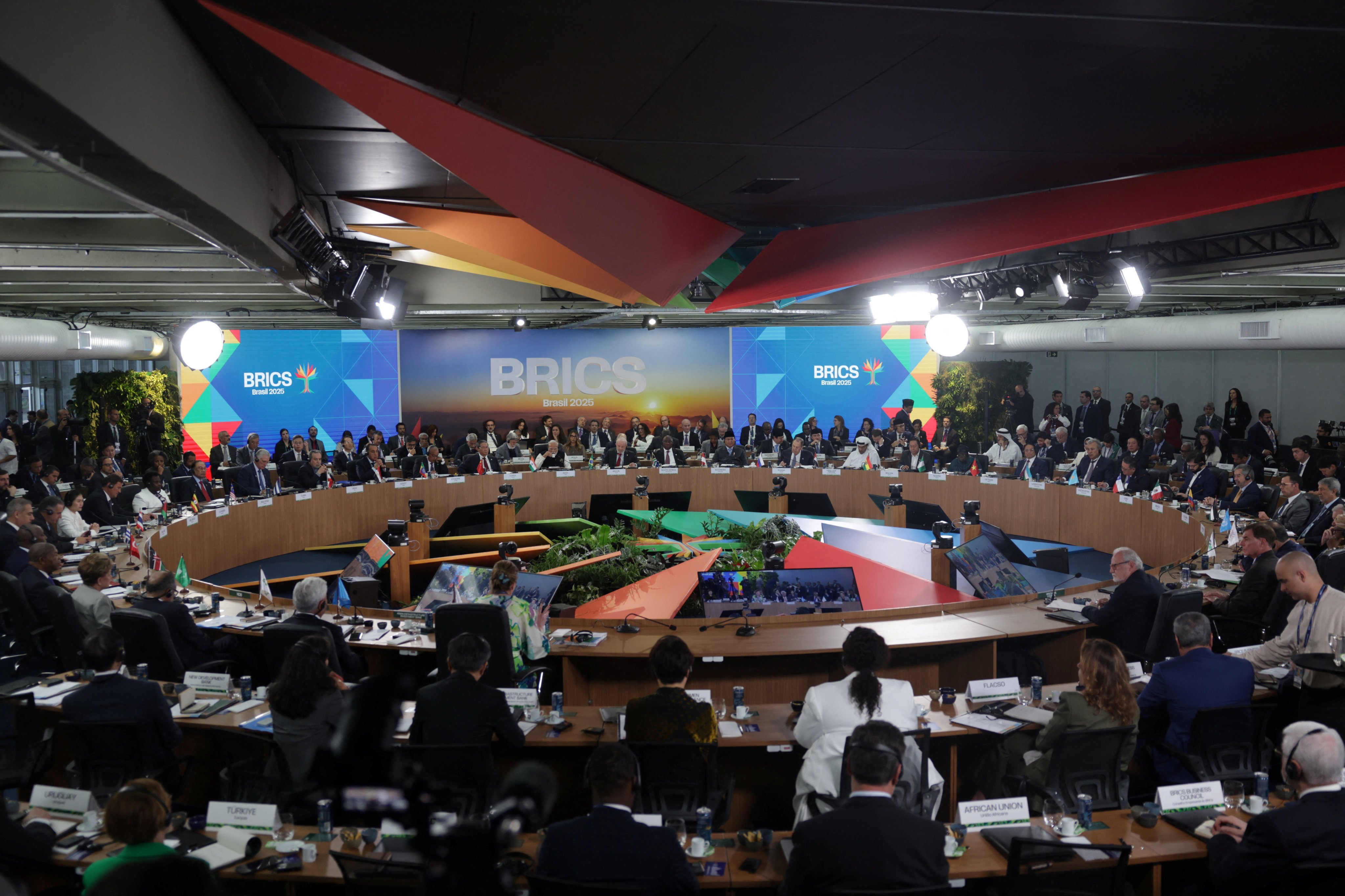 Brics offered symbolic backing to Iran, condemning a series of military strikes on nuclear and other targets. Photo: Reuters