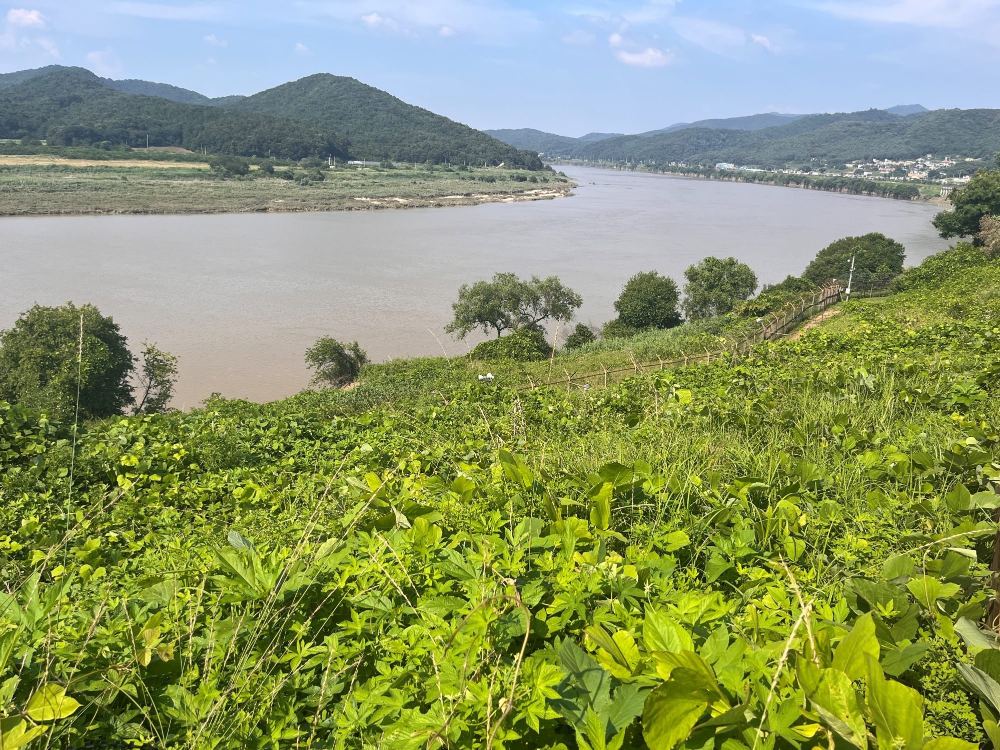 A view of the Imjin River, which crosses the demilitarised zone between the two Koreas. Photo: Matthew C. Crawford A view of the Imjin River, which crosses the demilitarised zone between the two Koreas. Photo: Matthew C. Crawford