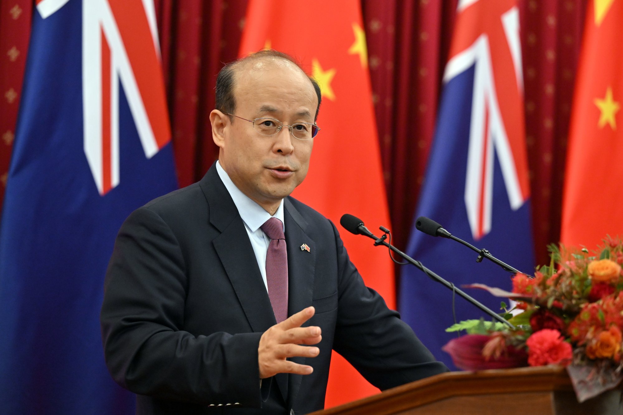China’s Ambassador to Australia Xiao Qian has criticised the heavy defence spending of some countries in an opinion article in The Australian newspaper. Photo: EPA-EFE China’s Ambassador to Australia Xiao Qian has criticised the heavy defence spending of some countries in an opinion article in The Australian newspaper. Photo: EPA-EFE