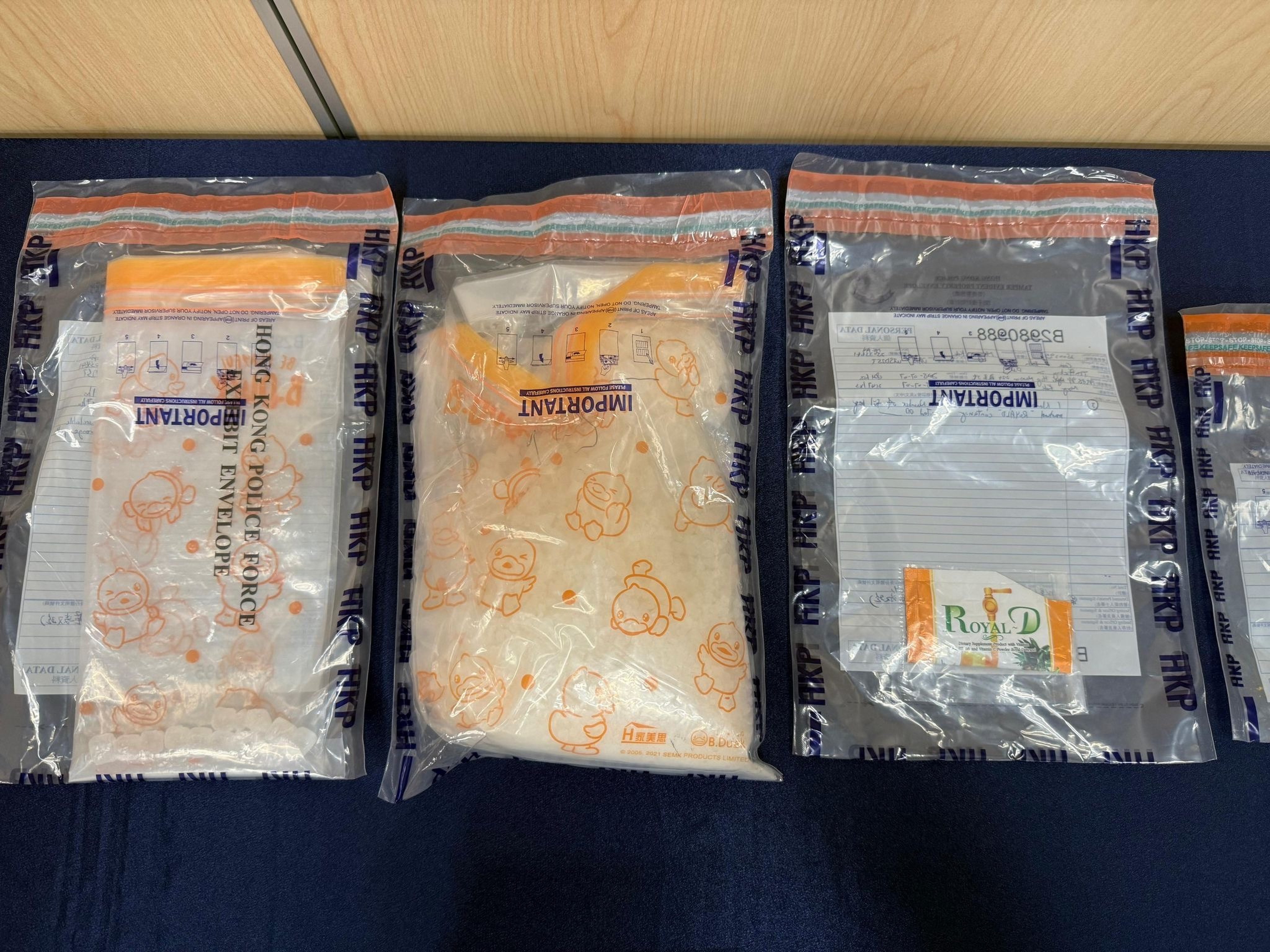 Police seized narcotics worth about HK$530,000 hidden inside the teen’s Mong Kok home. Photo: Handout