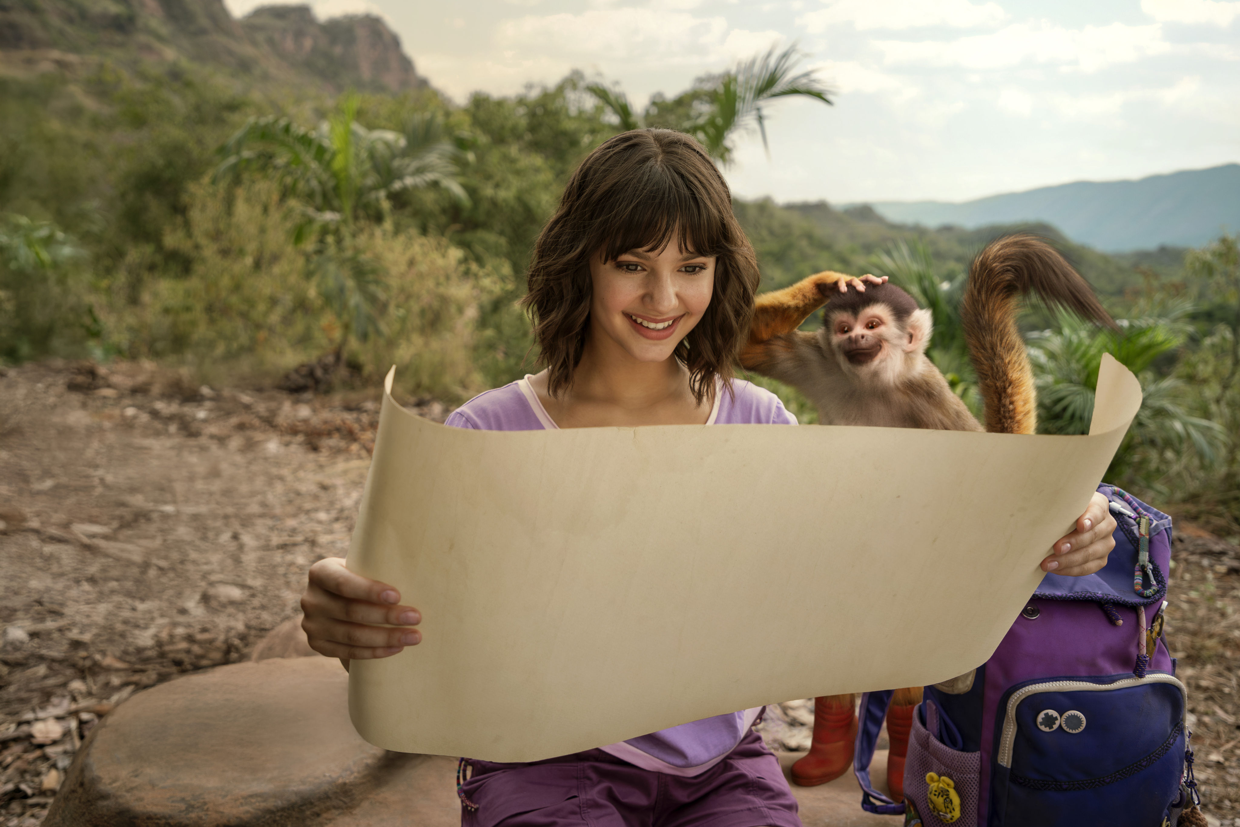 Dora, portrayed by Samantha Lorraine, in a scene from “Dora and the Search for Sol Dorado.” Photo: Nickelodeon/Paramount+ via AP