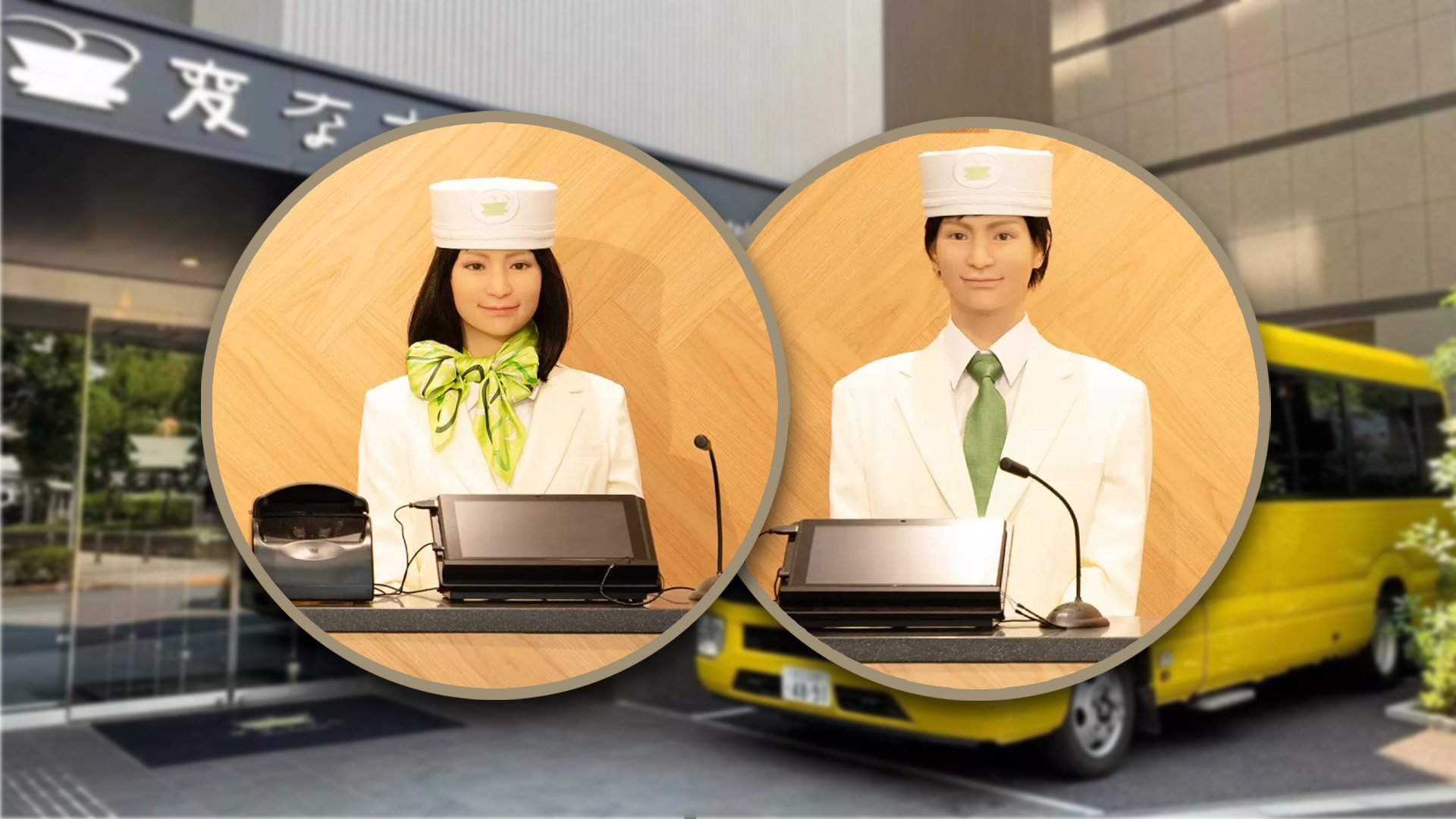 An online influencer from Argentina has been left shocked and amazed by a hi-tech Japanese hotel staffed by humanoid robots. Photo: SCMP composite/group.hennnahotel
