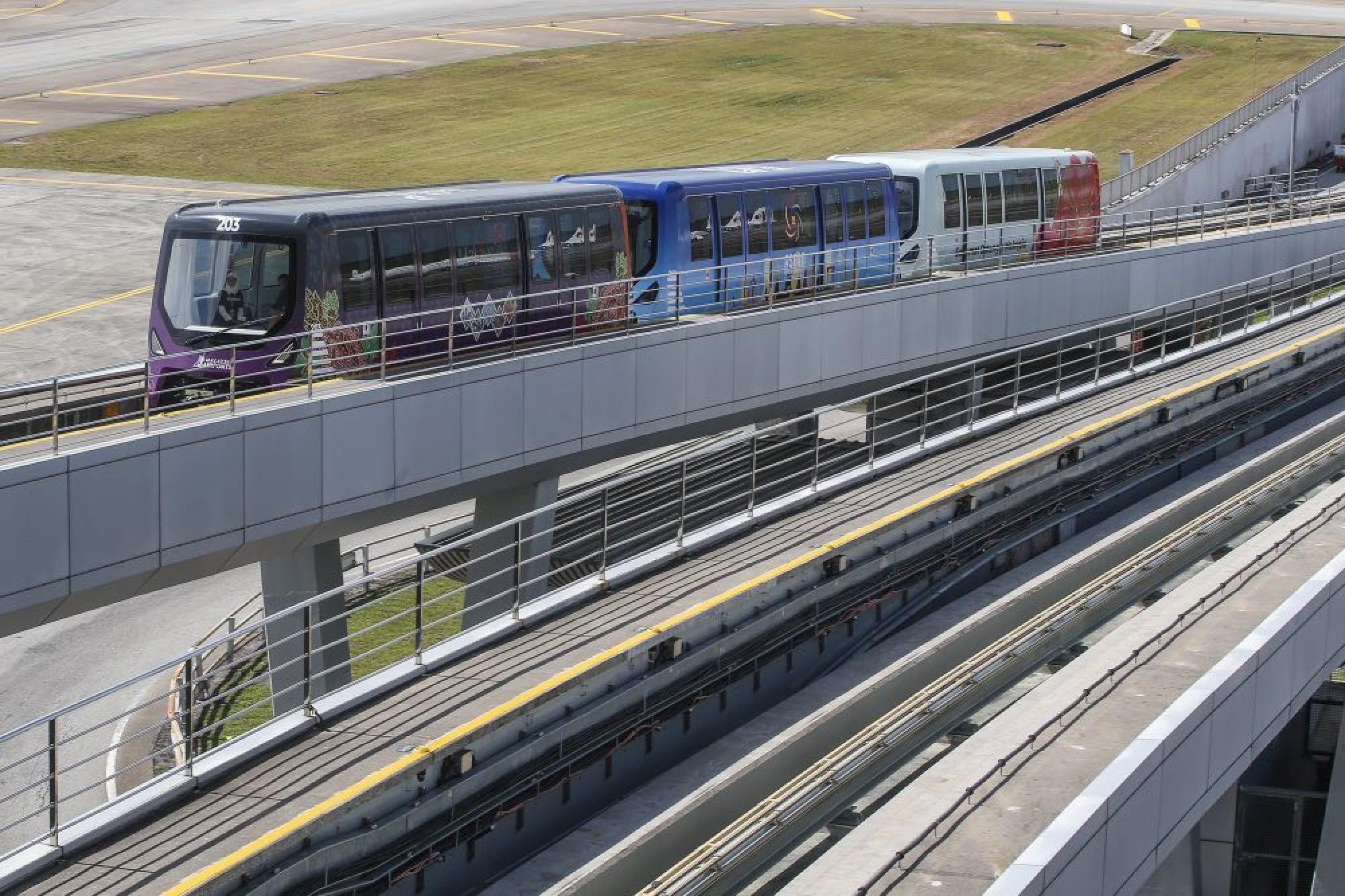 Kuala Lumpur International Airport’s new Aerotrain. Photo: Ministry of Transport Malaysia Kuala Lumpur International Airport’s new Aerotrain. Photo: Ministry of Transport Malaysia