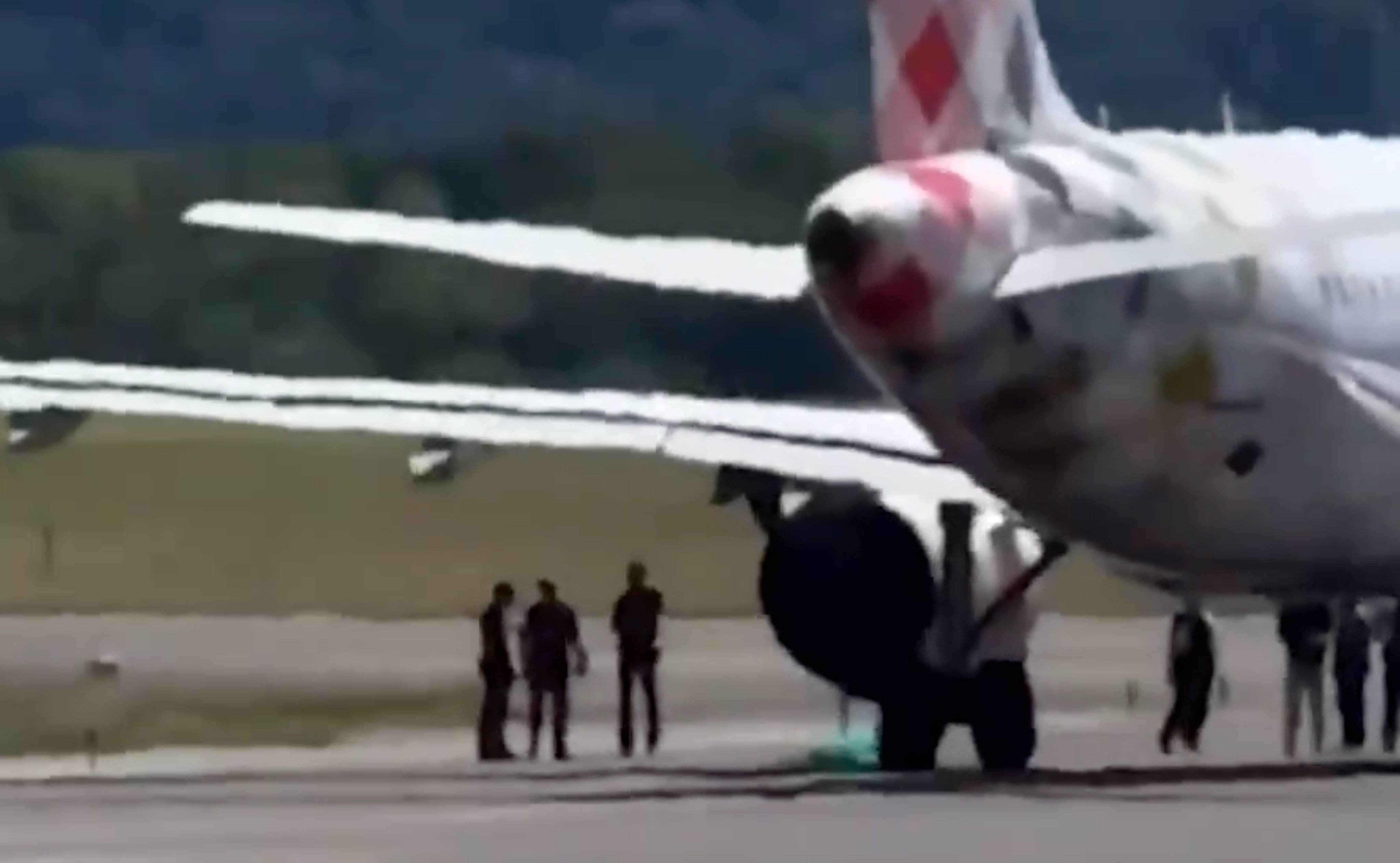 A man was reportedly killed after being sucked into a plane engine on the runway at Italy’s Bergamo airport. Photo: Handout