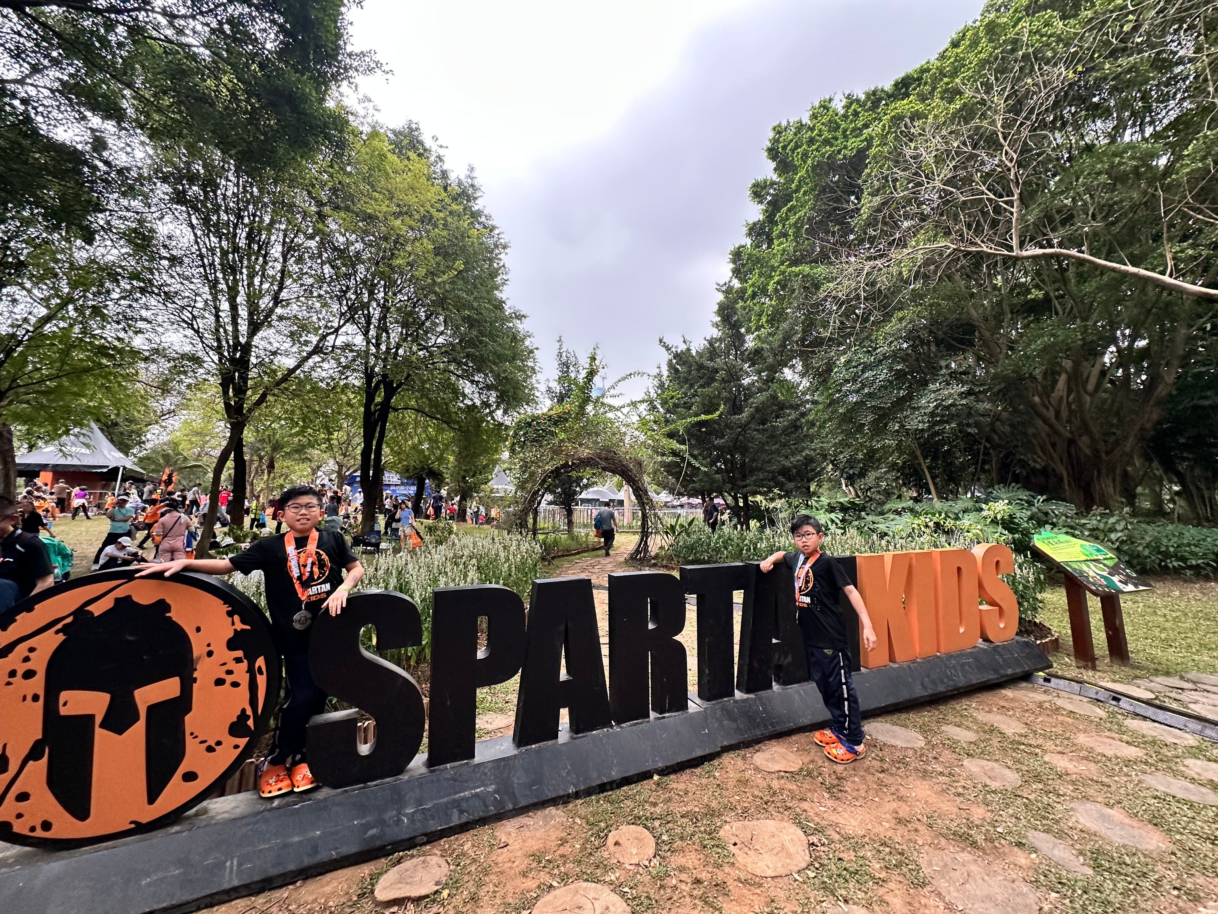 Feature of the Week: Skyler and Thyler Ng’s day at the Spartan Kids Race. Photo: Handout