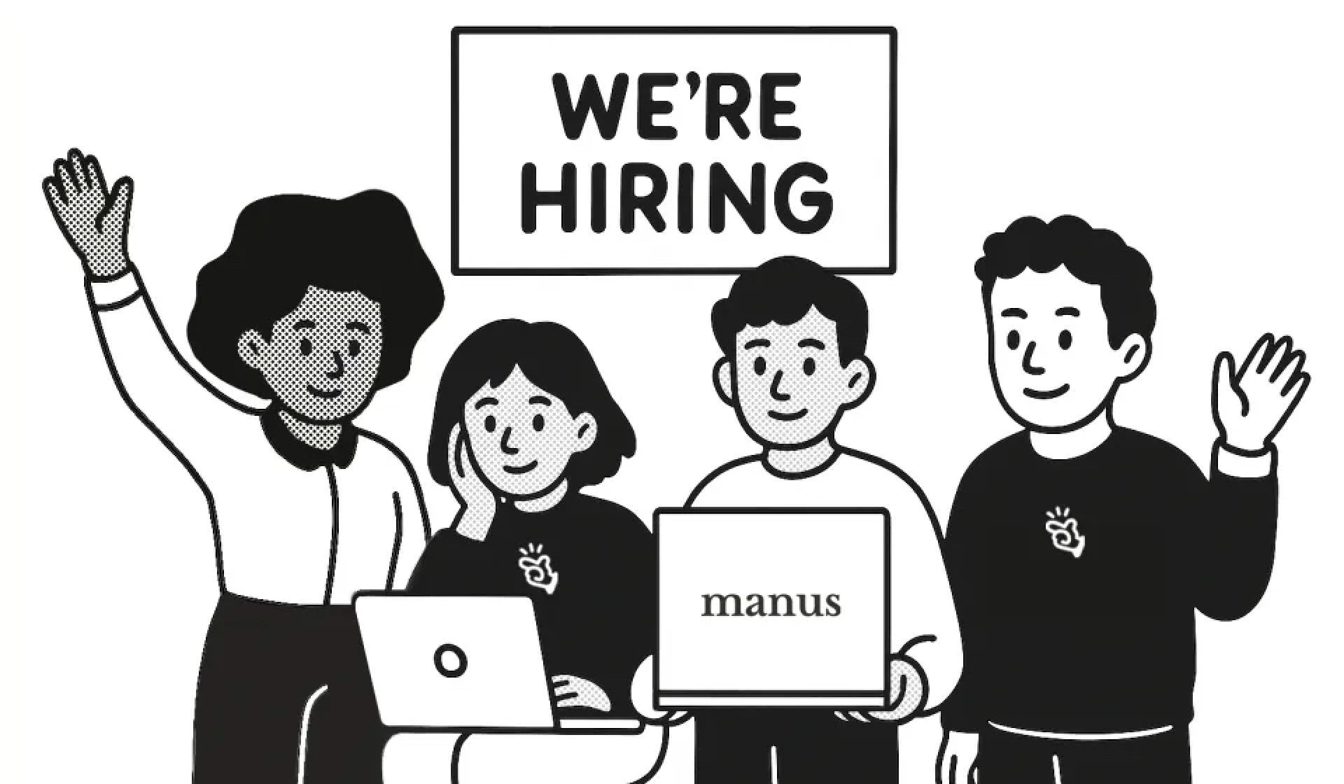 A recruitment ad from Manus AI. Photo: Handout