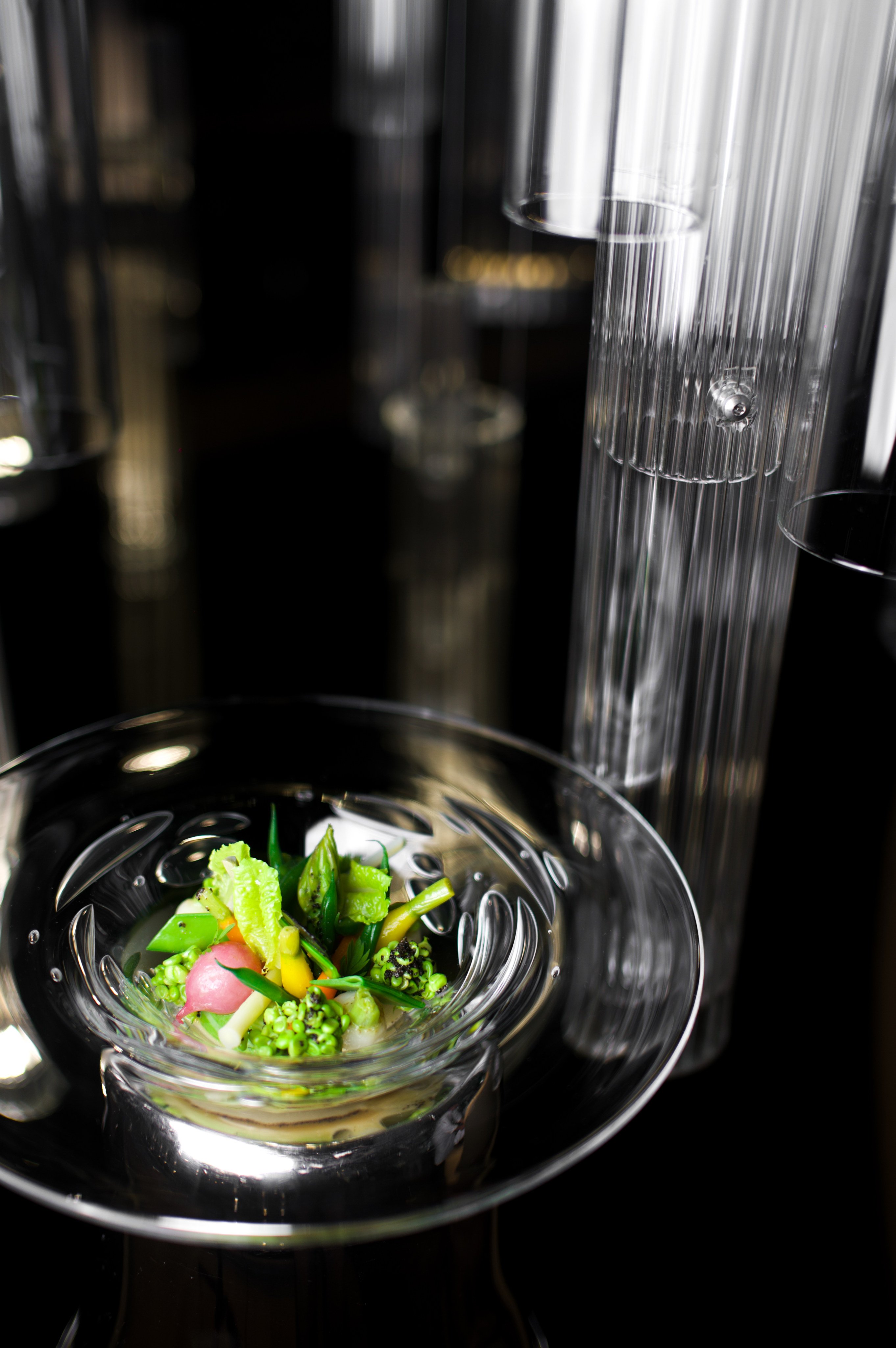 The seasonal vegetables cooked together with black truffle is popular even among meat lovers. Photo: Alain Ducasse at Morpheus